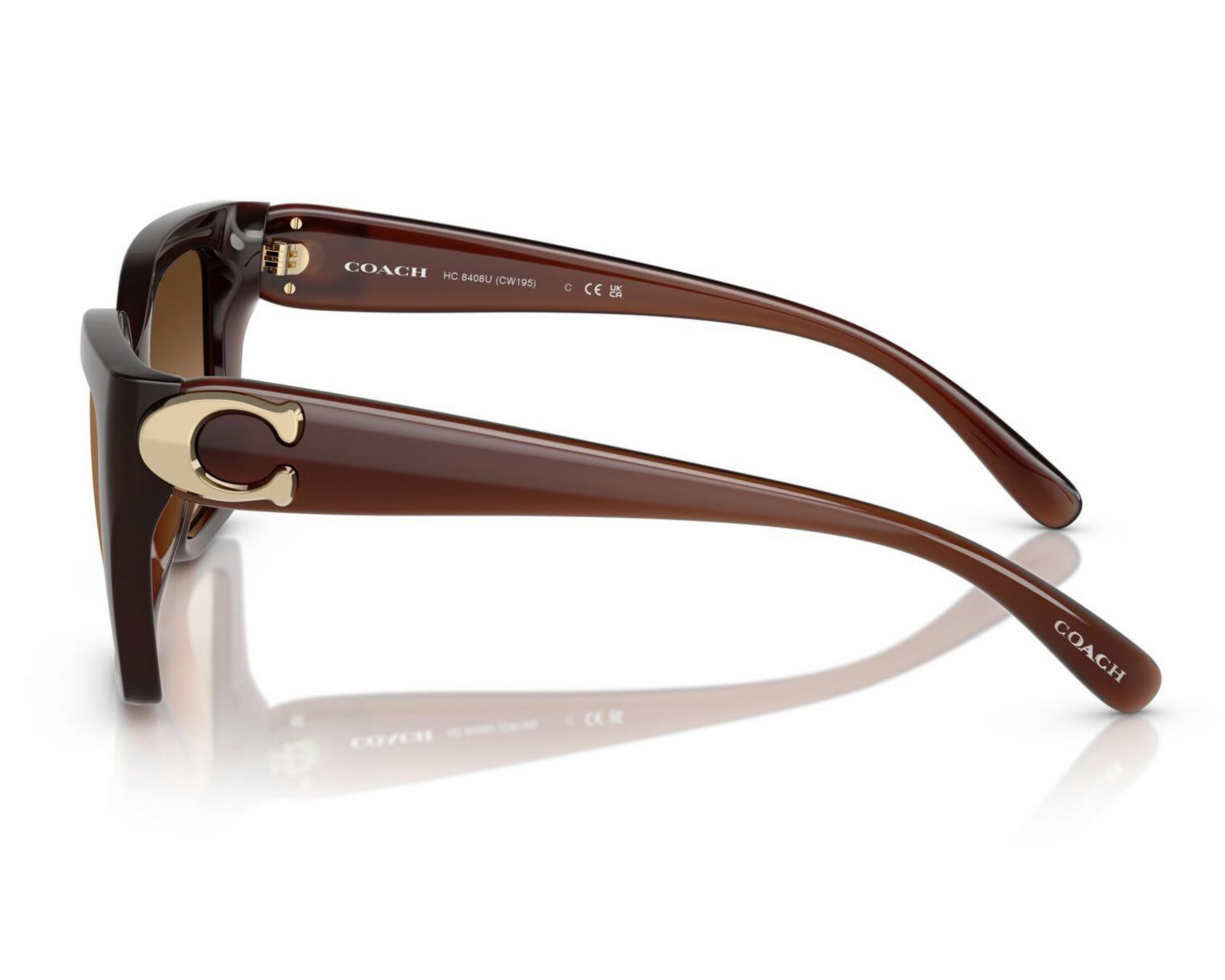 Foto 4 | Lentes de Sol para Mujer Coach Wayfarer Café