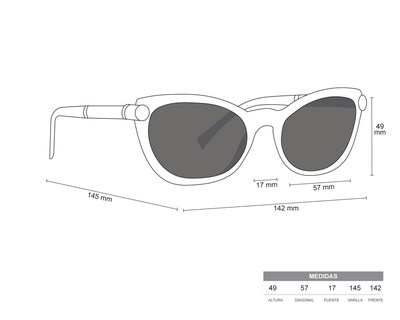 Foto 6 | Lentes de Sol para Mujer Coach Wayfarer Café