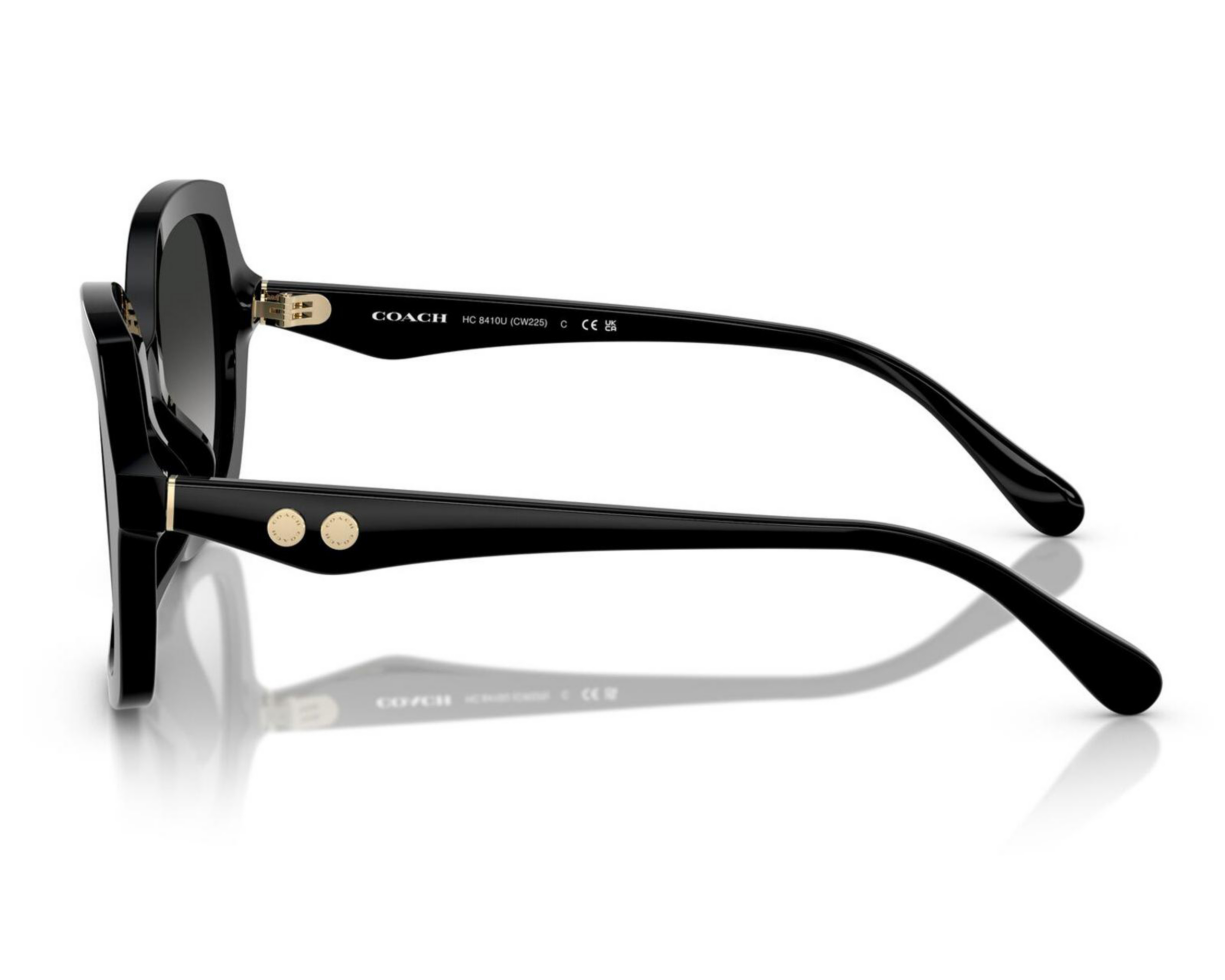 Foto 5 pulgar | Lentes de Sol para Mujer Coach Cuadrados Negro