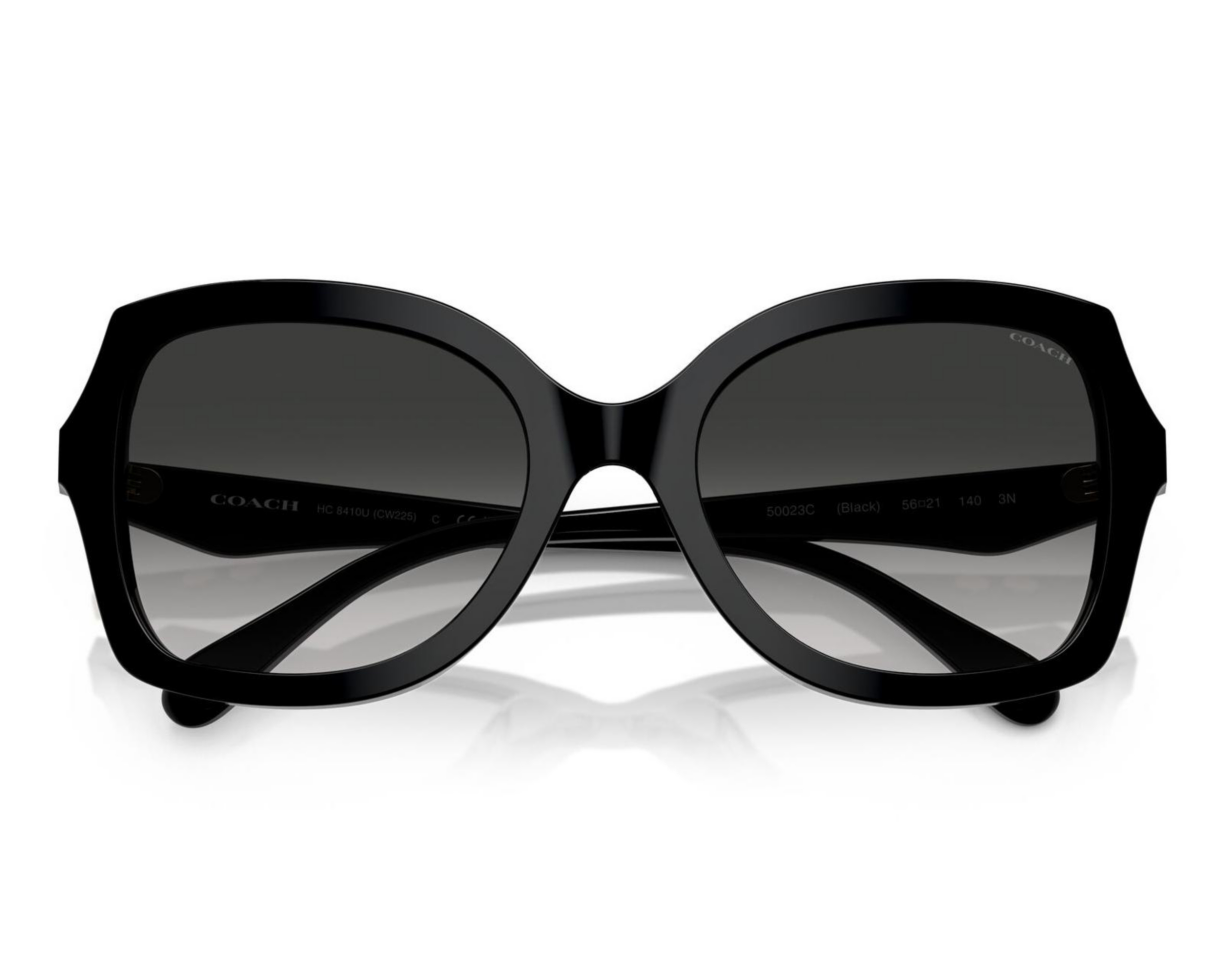 Foto 6 pulgar | Lentes de Sol para Mujer Coach Cuadrados Negro