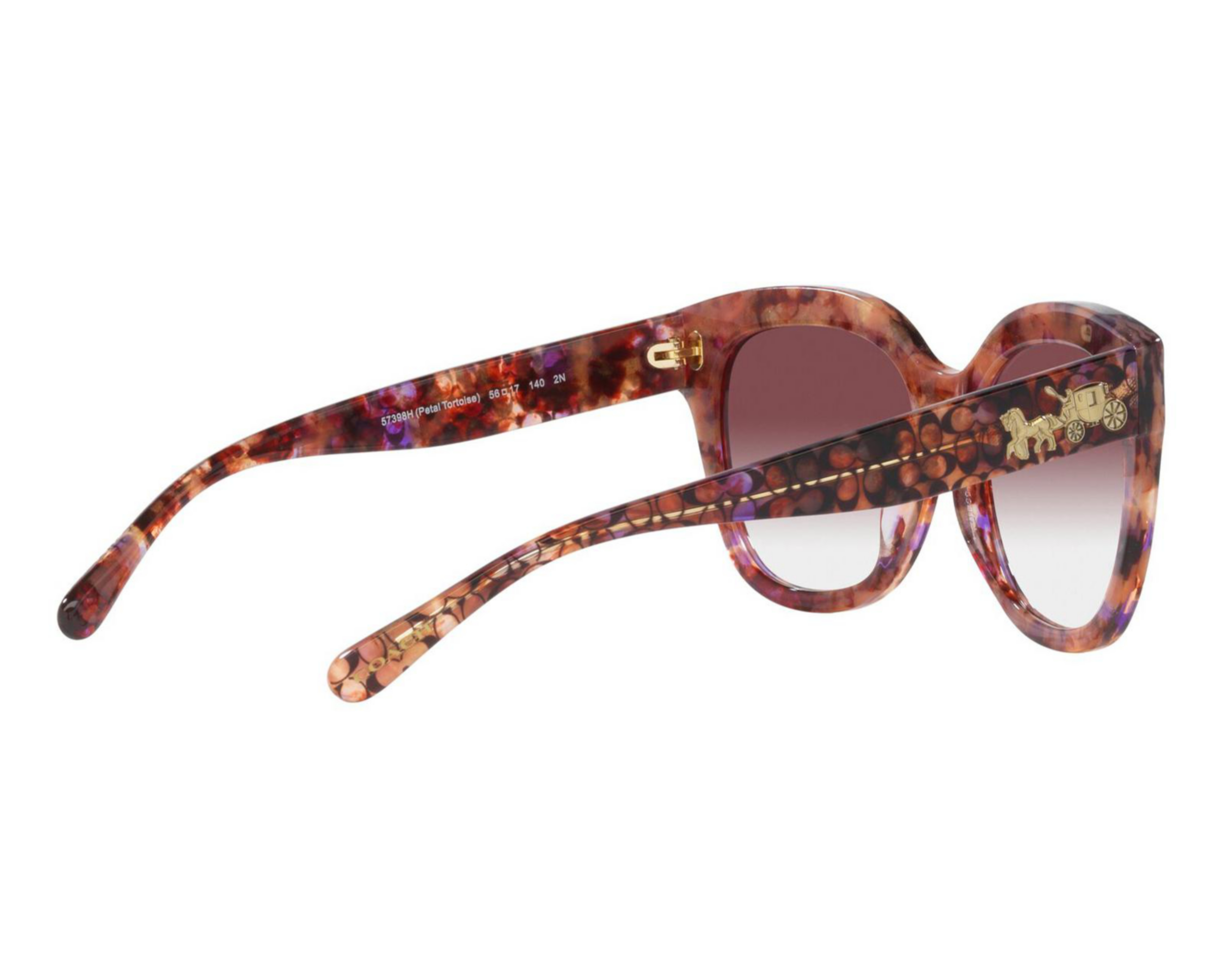 Foto 6 pulgar | Lentes de Sol para Mujer Coach Redondos Café