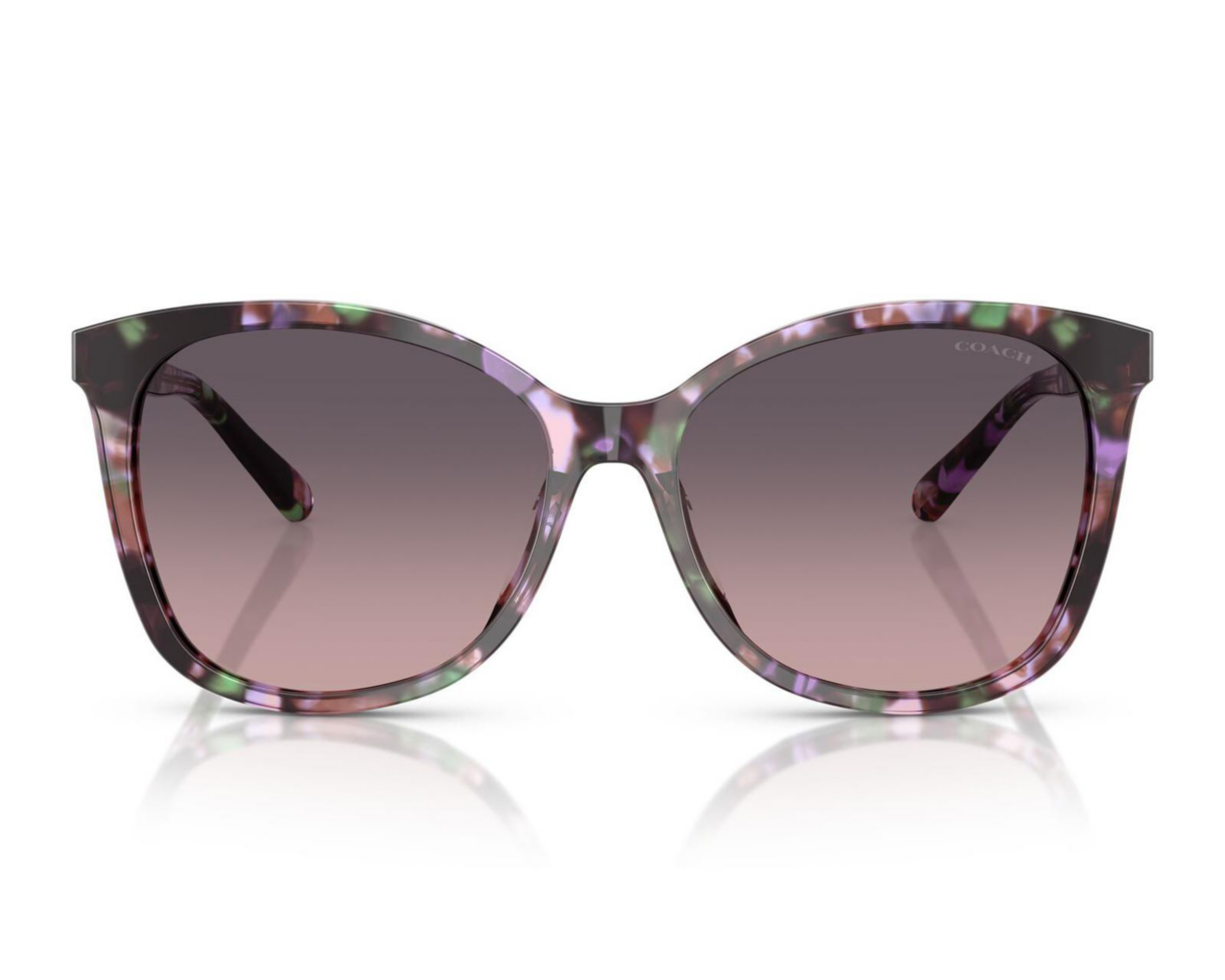 Foto 3 pulgar | Lentes de Sol para Mujer Coach Redondos Morados