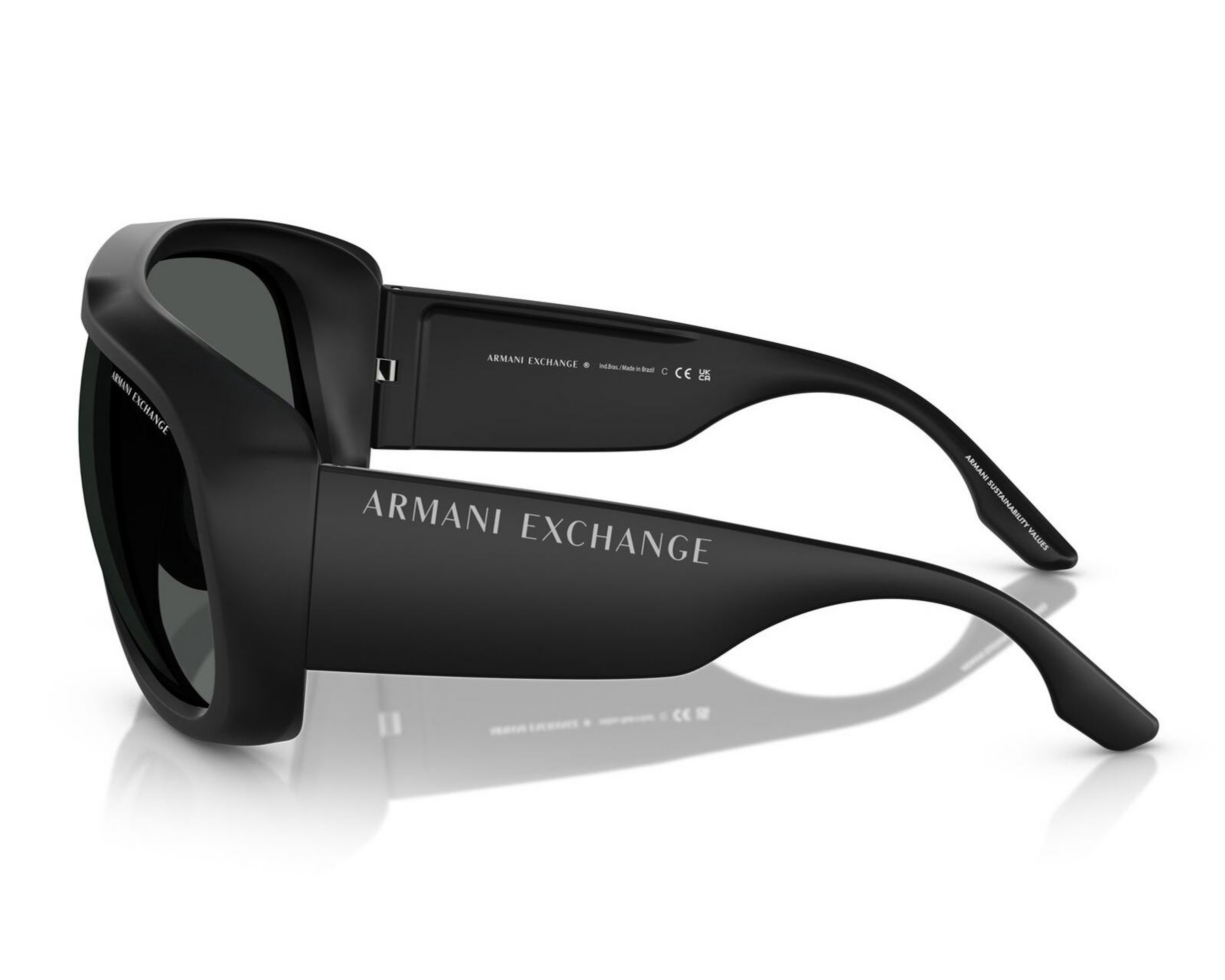 Foto 5 | Lentes de Sol para Hombre Armani Exchange Deportivos Negros