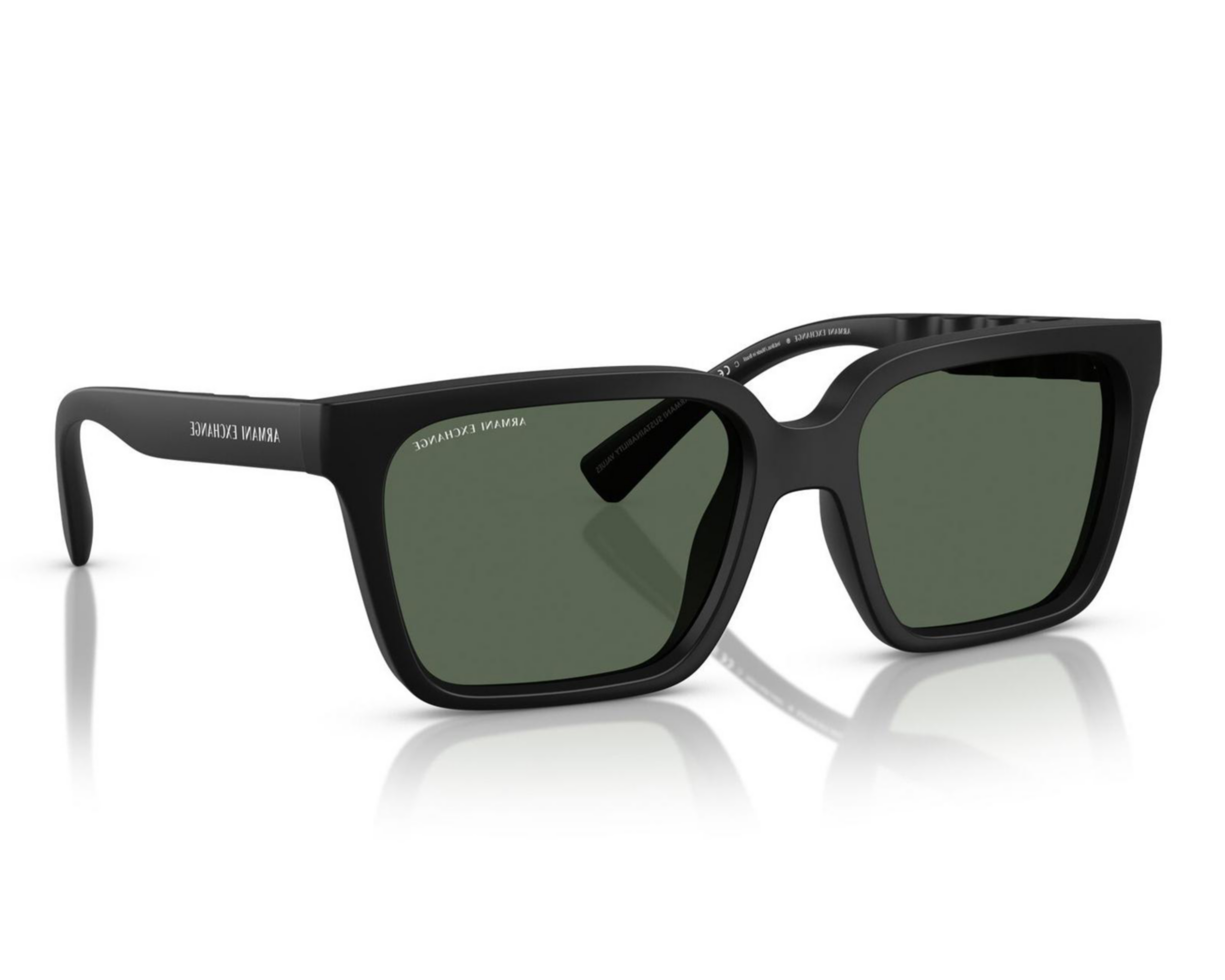 Lentes de Sol para Hombre Armani Exchange Cuadrados Negro