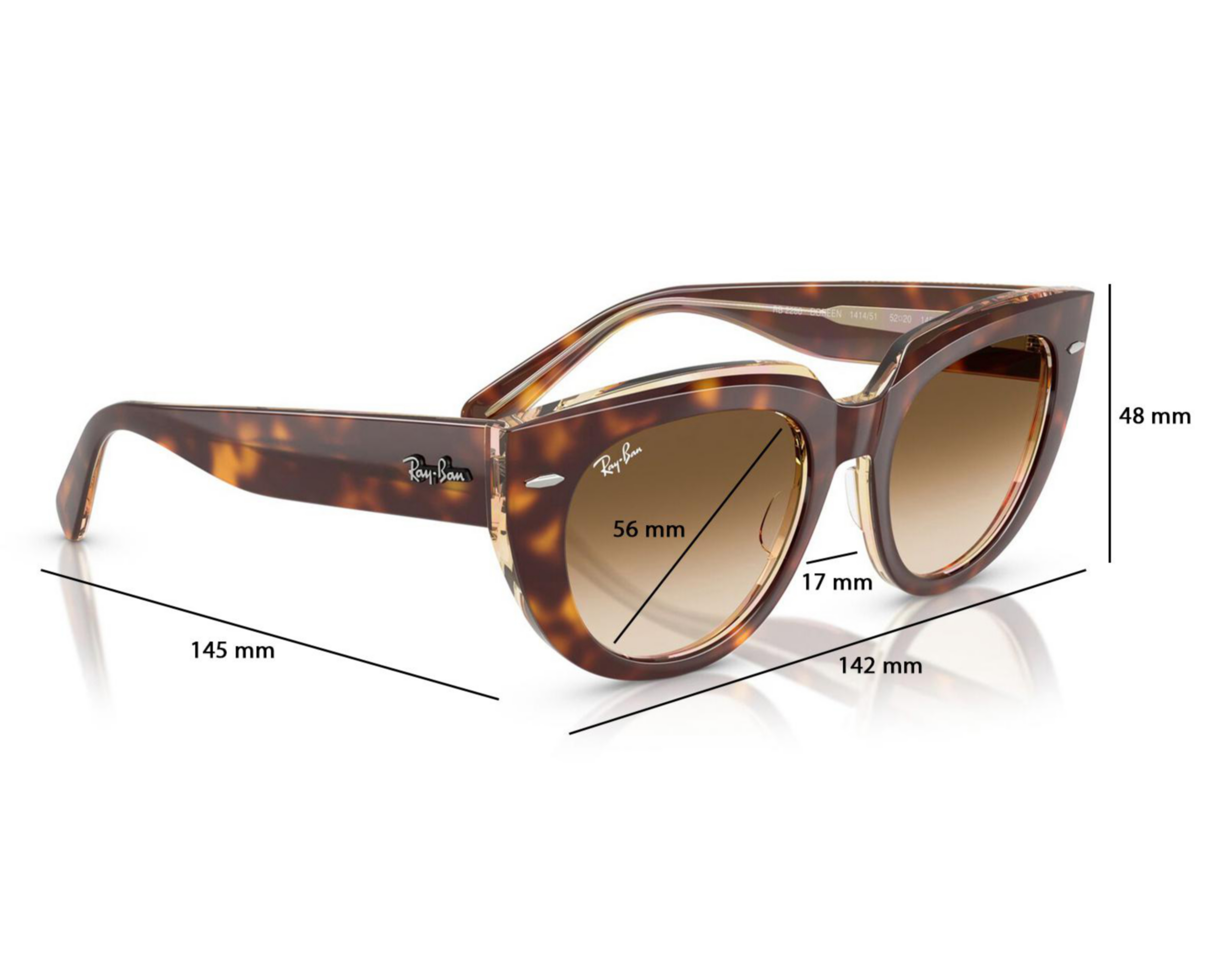 Foto 7 pulgar | Lentes de Sol para Mujer Ray Ban Cat Eye Carey