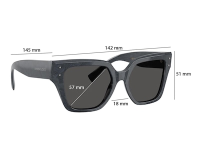 Foto 6 | Lentes de Sol Dolce & Gabbana Cuadrados Negros