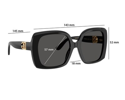Foto 6 | Lentes de Sol Dolce & Gabbana Cuadrados Negros