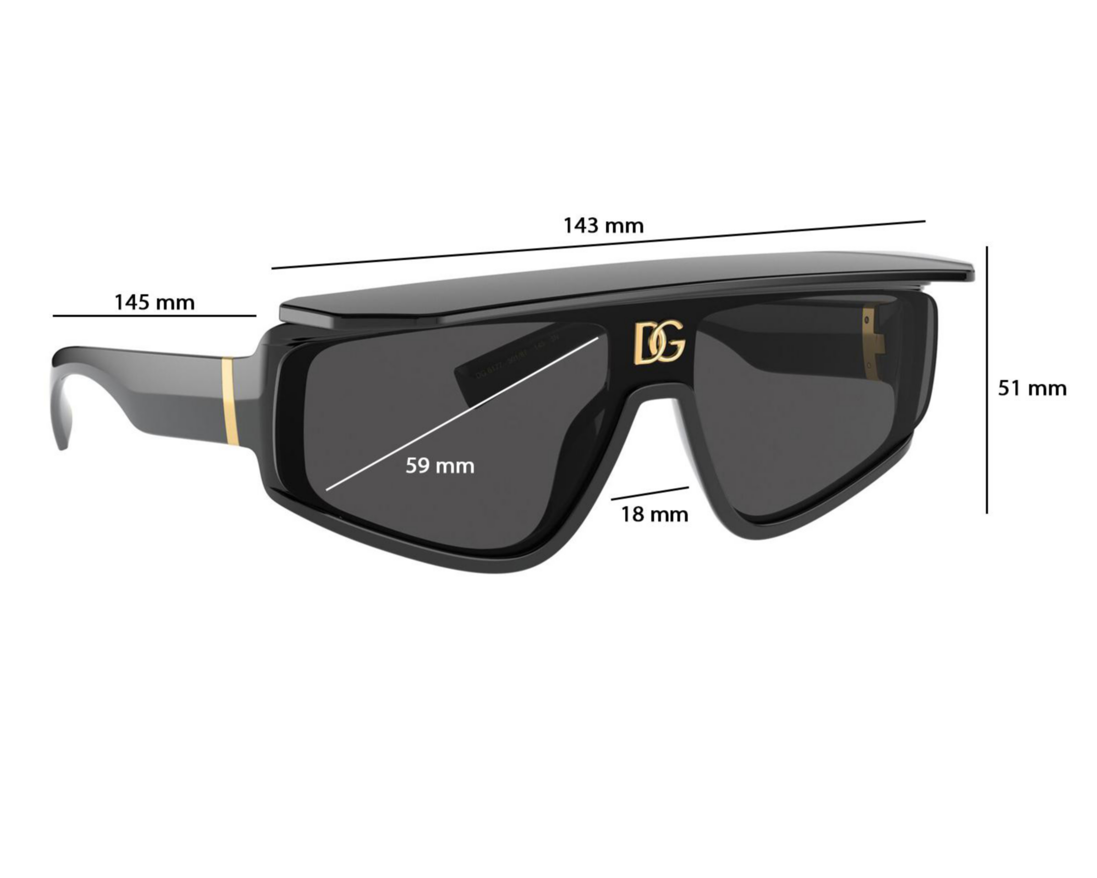 Foto 7 pulgar | Lentes de Sol para Mujer Dolce & Gabbana Negros