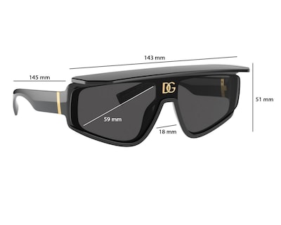 Foto 6 | Lentes de Sol para Mujer Dolce & Gabbana Negros