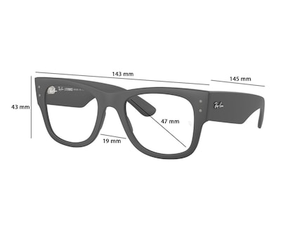 Foto 6 | Armazón Oftálmico Unisex Ray-Ban Cuadrado Gris