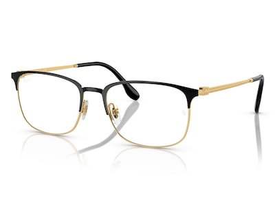 Foto 1 | Armazón Oftálmico Unisex Ray-Ban Rectangular Dorado