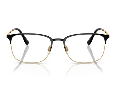 Foto 2 | Armazón Oftálmico Unisex Ray-Ban Rectangular Dorado