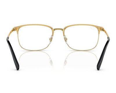 Foto 3 | Armazón Oftálmico Unisex Ray-Ban Rectangular Dorado