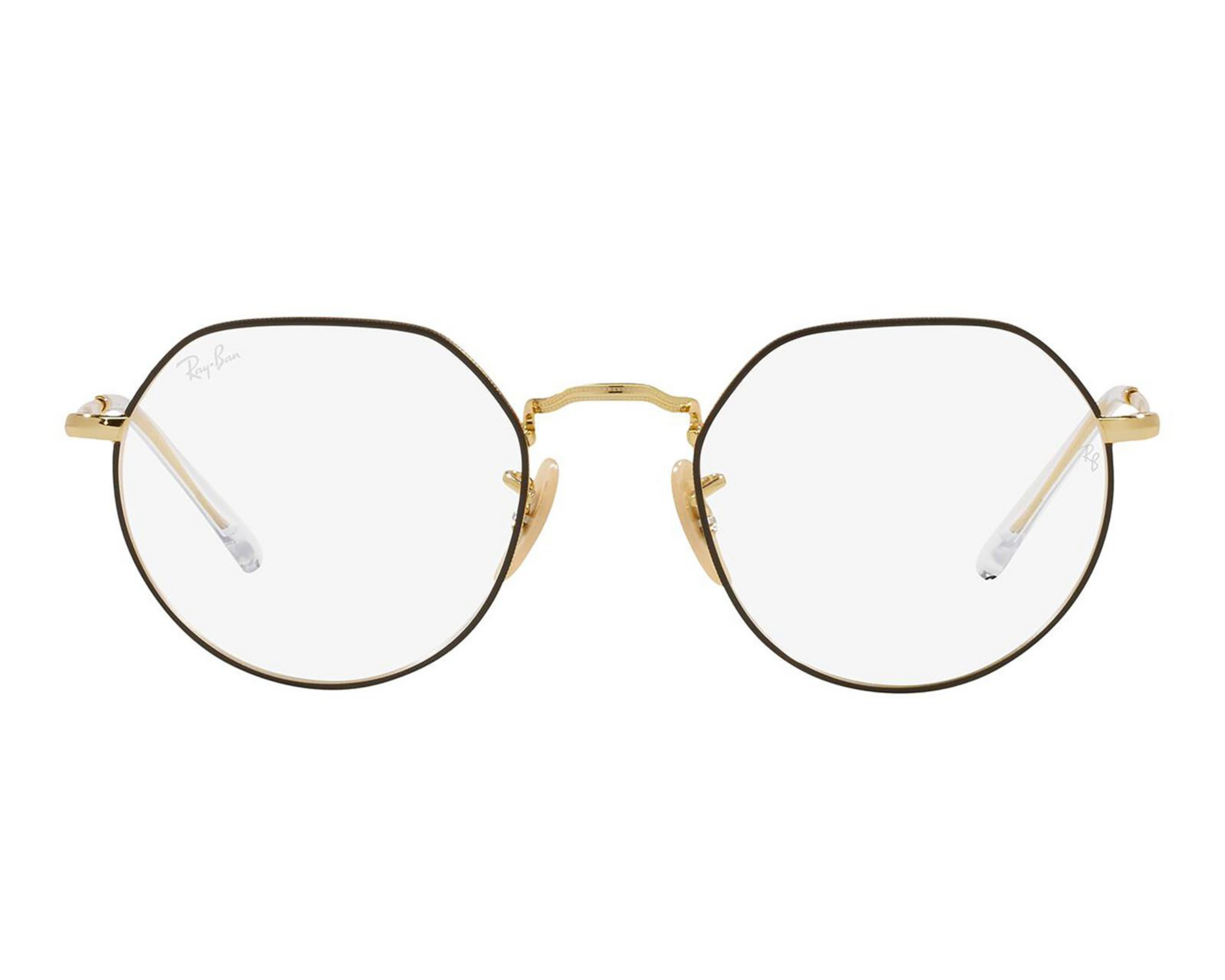 Foto 3 pulgar | Armazón Oftálmico Unisex Ray-Ban Redondo Dorado