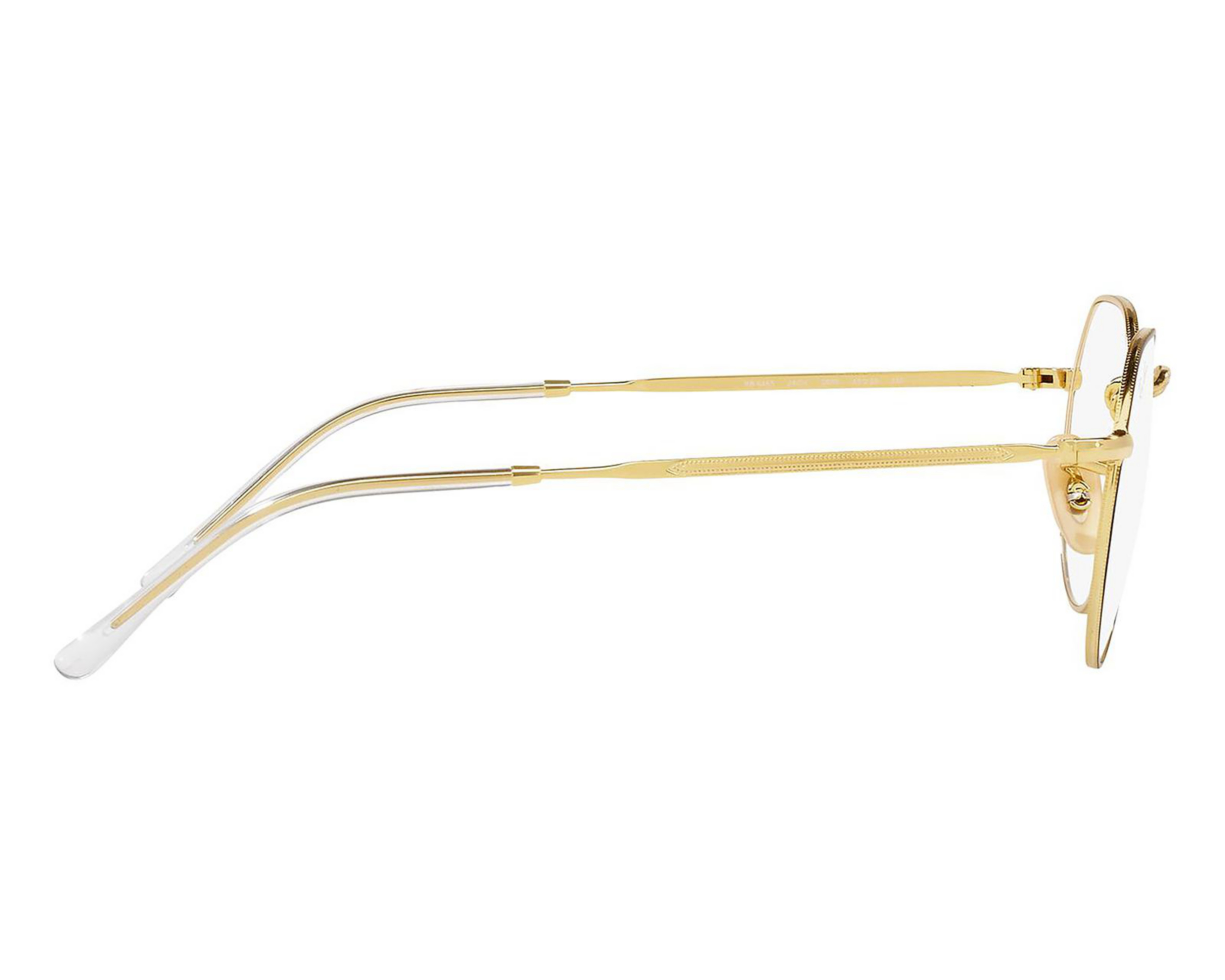 Foto 5 pulgar | Armazón Oftálmico Unisex Ray-Ban Redondo Dorado