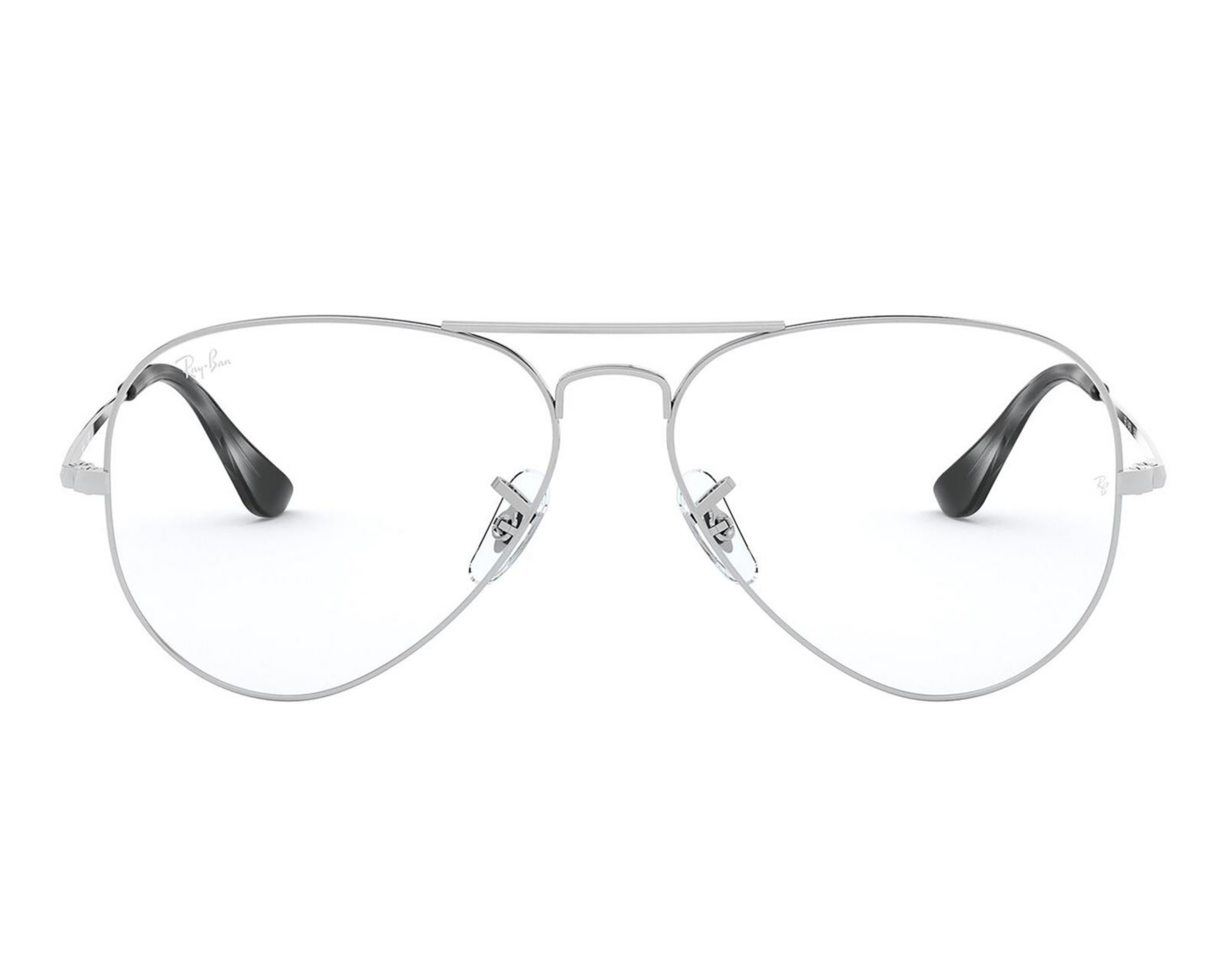 Foto 3 pulgar | Armazón Oftálmico Unisex Ray-Ban Aviador Plateado