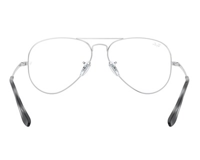 Foto 3 | Armazón Oftálmico Unisex Ray-Ban Aviador Plateado