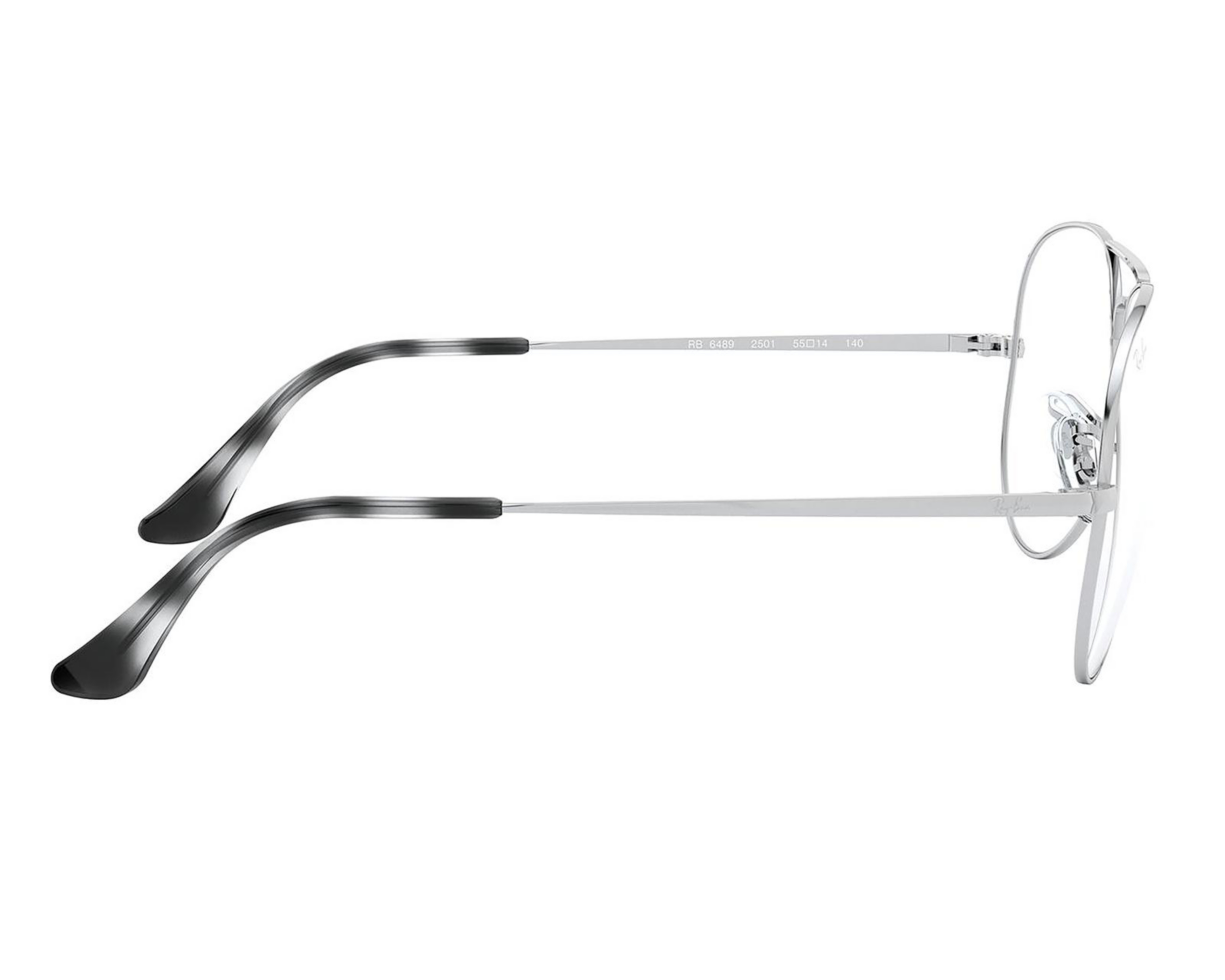 Foto 4 | Armazón Oftálmico Unisex Ray-Ban Aviador Plateado