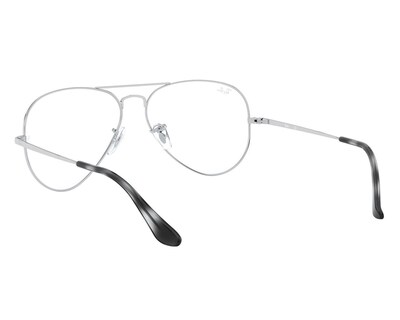 Foto 5 | Armazón Oftálmico Unisex Ray-Ban Aviador Plateado