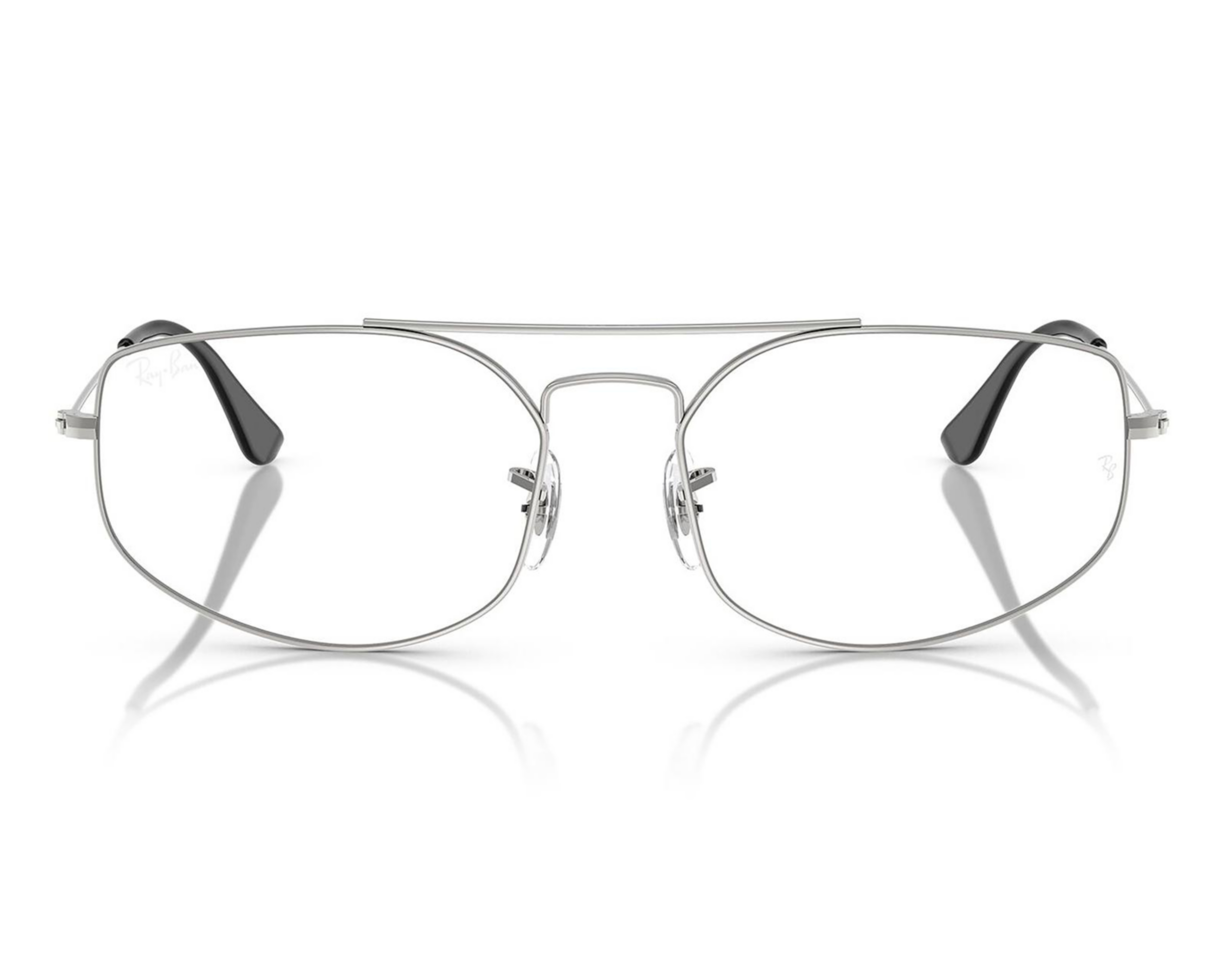 Foto 2 | Armazón Oftálmico Unisex Ray-Ban Aviador Plateado