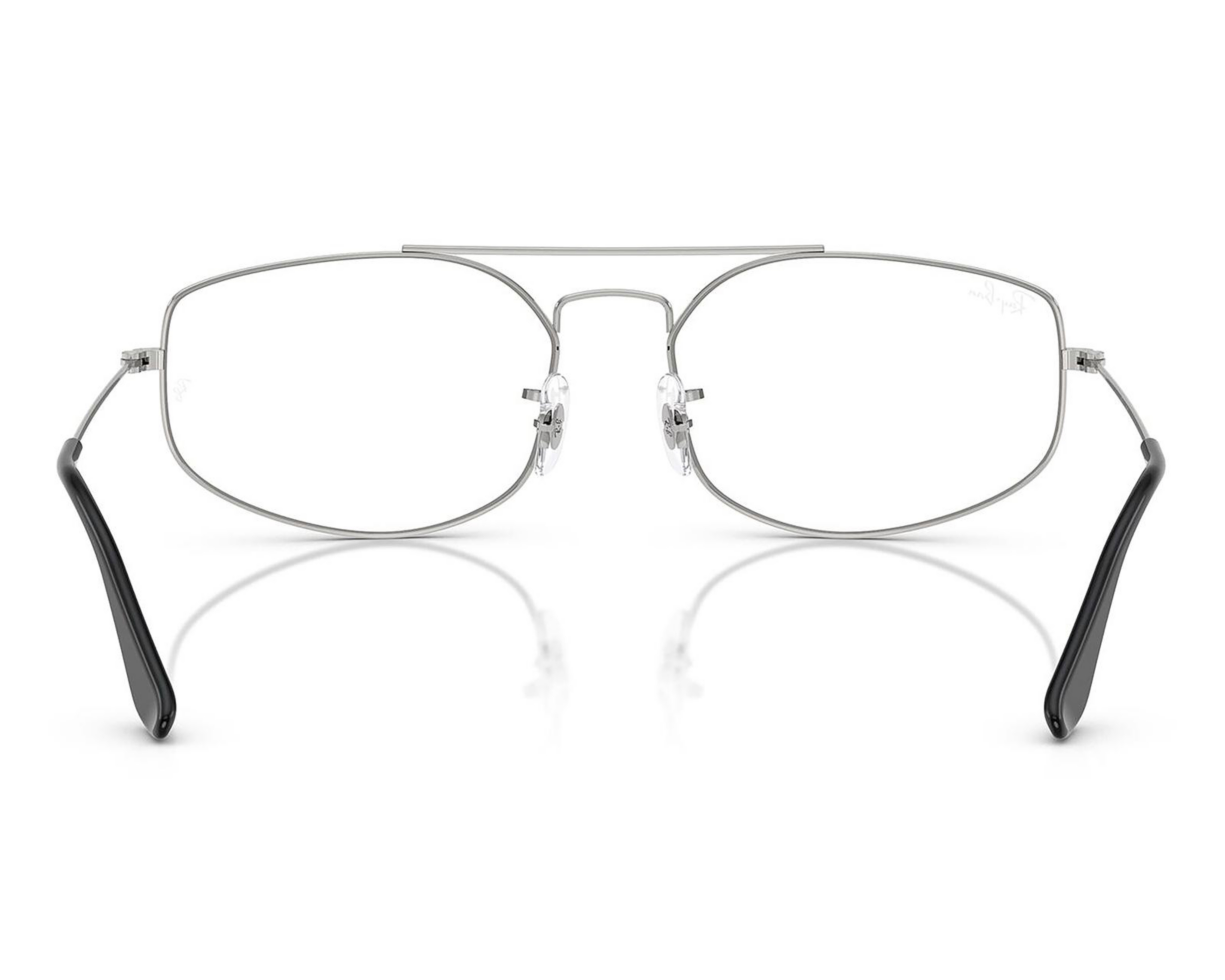Foto 3 | Armazón Oftálmico Unisex Ray-Ban Aviador Plateado