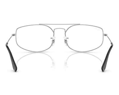 Foto 3 | Armazón Oftálmico Unisex Ray-Ban Aviador Plateado