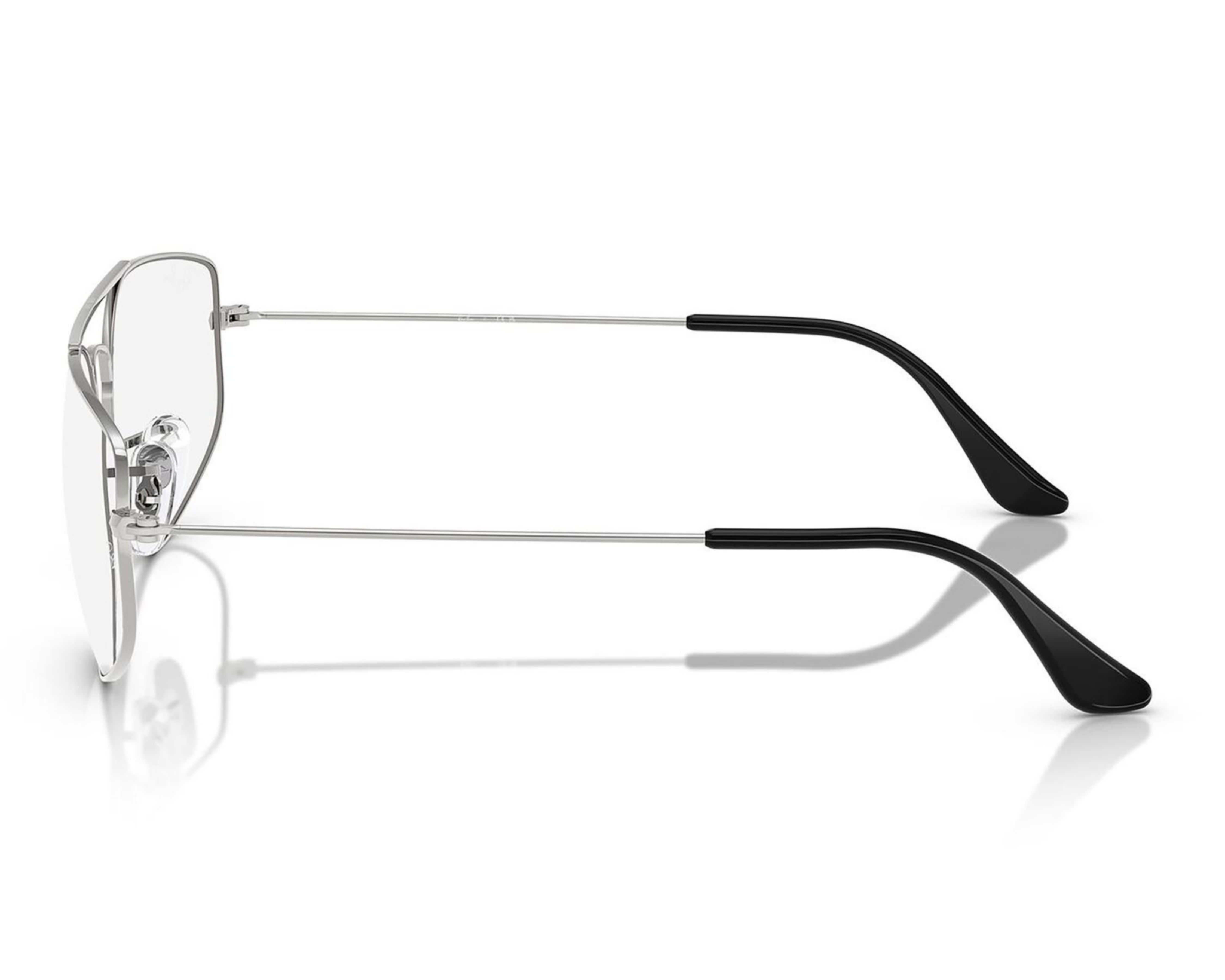 Foto 5 pulgar | Armazón Oftálmico Unisex Ray-Ban Aviador Plateado