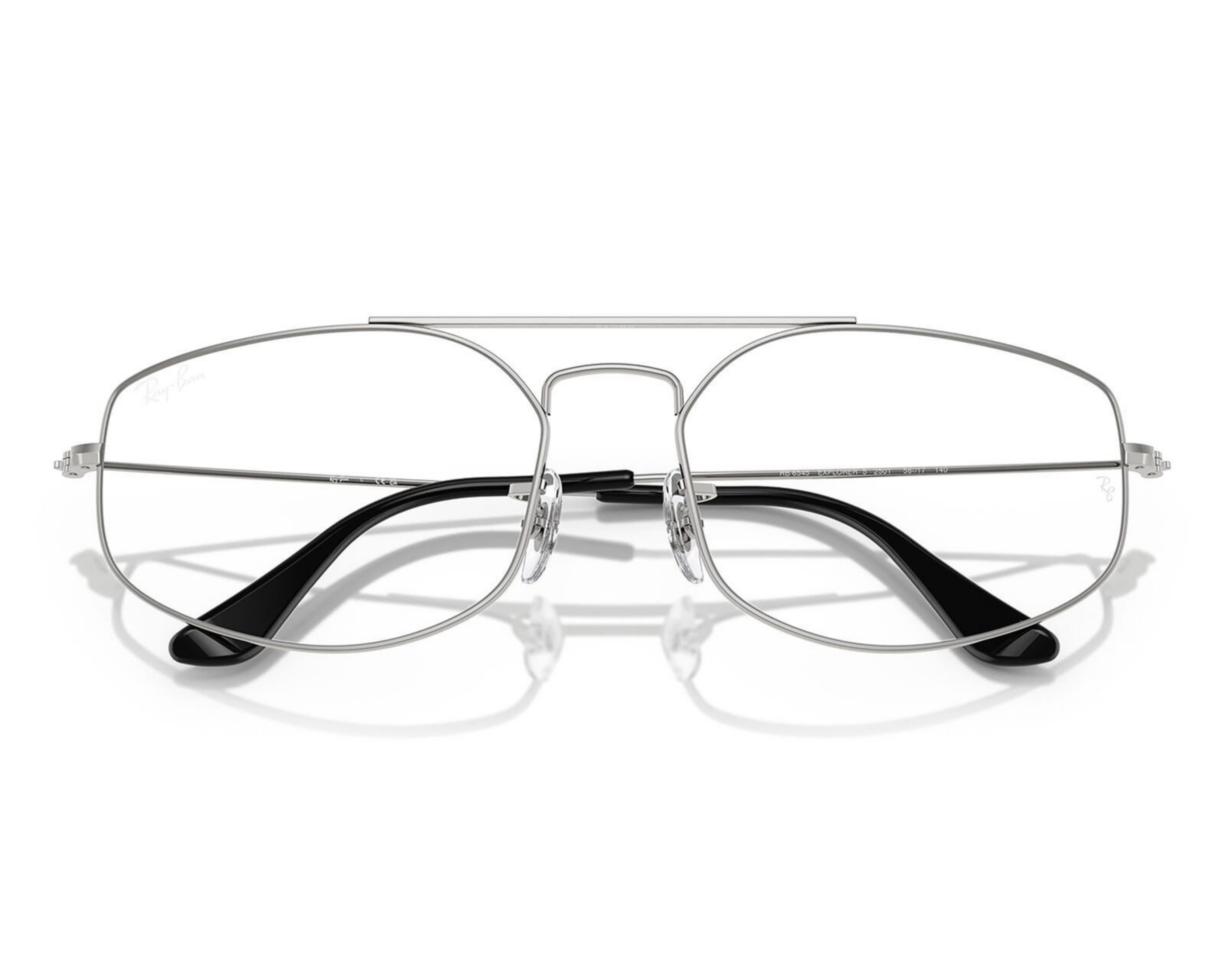 Foto 5 | Armazón Oftálmico Unisex Ray-Ban Aviador Plateado