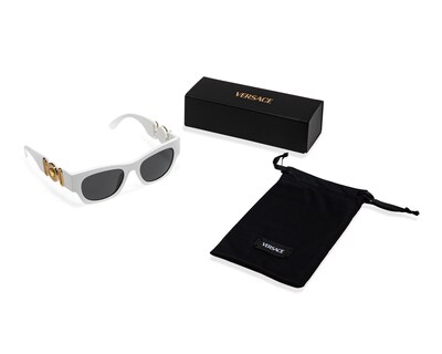 Foto 5 | Lentes de Sol para Mujer Versace Rectangulares Blancos