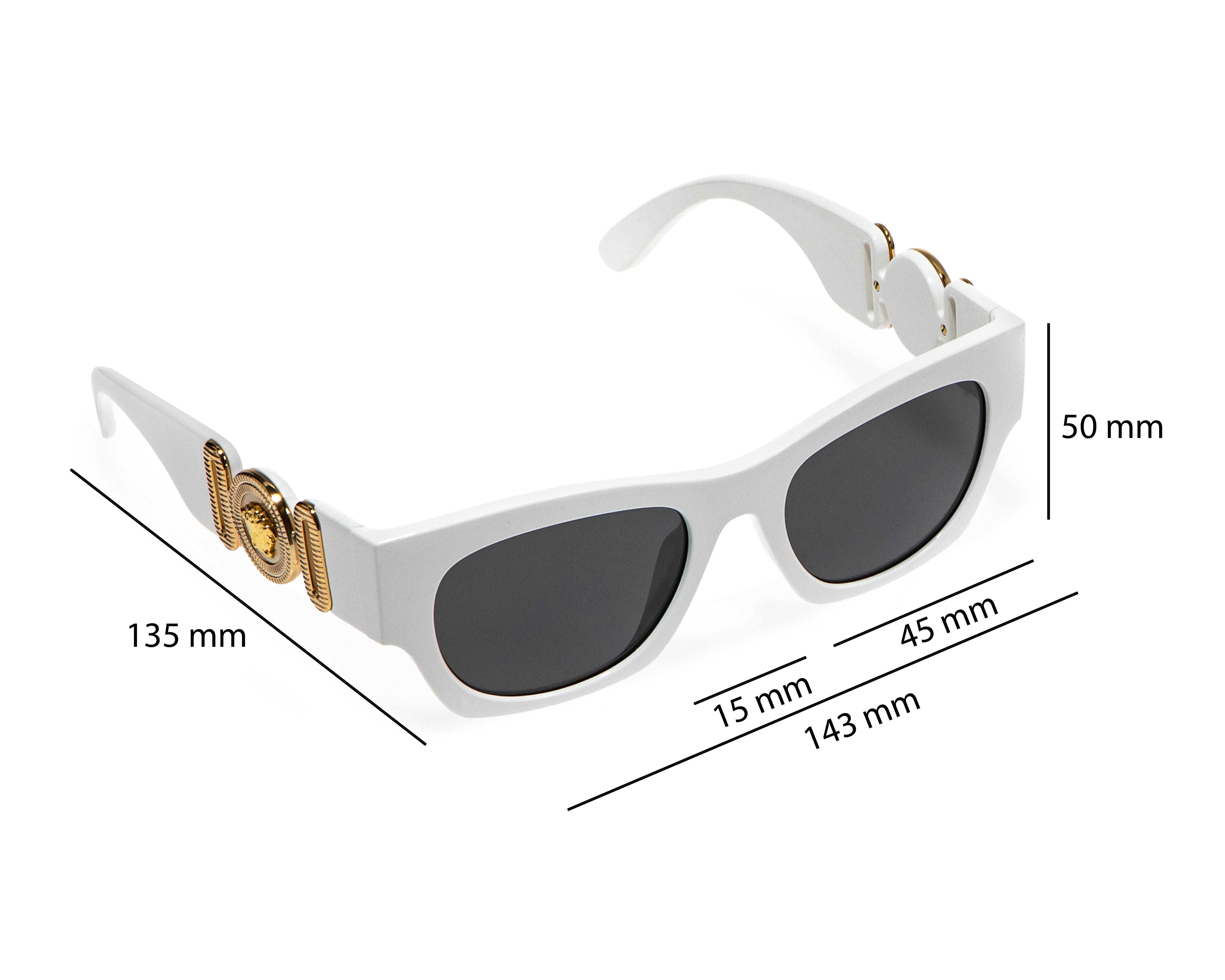 Foto 7 | Lentes de Sol para Mujer Versace Rectangulares Blancos