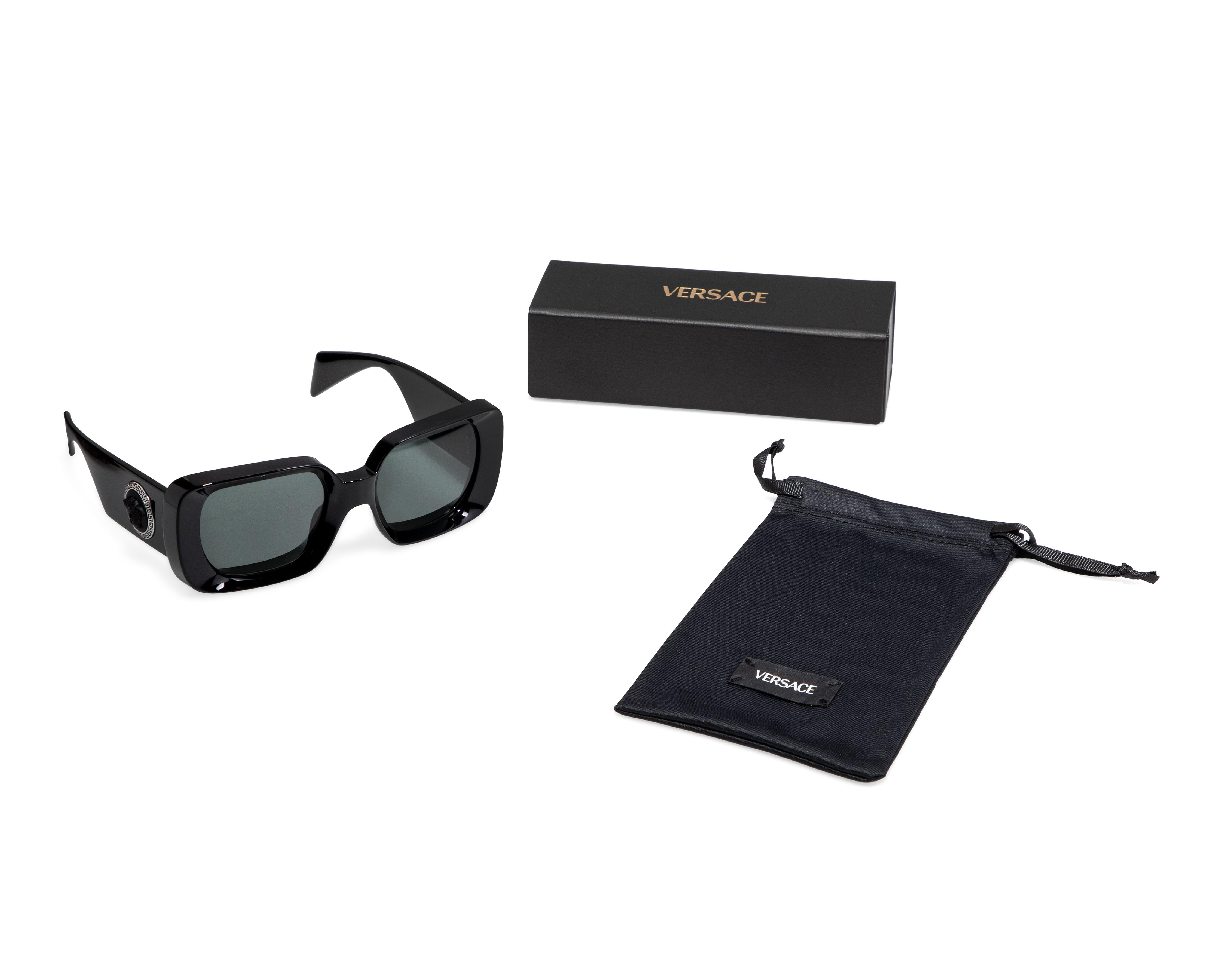 Foto 6 pulgar | Lentes de Sol para Mujer Versace Rectangulares Negros
