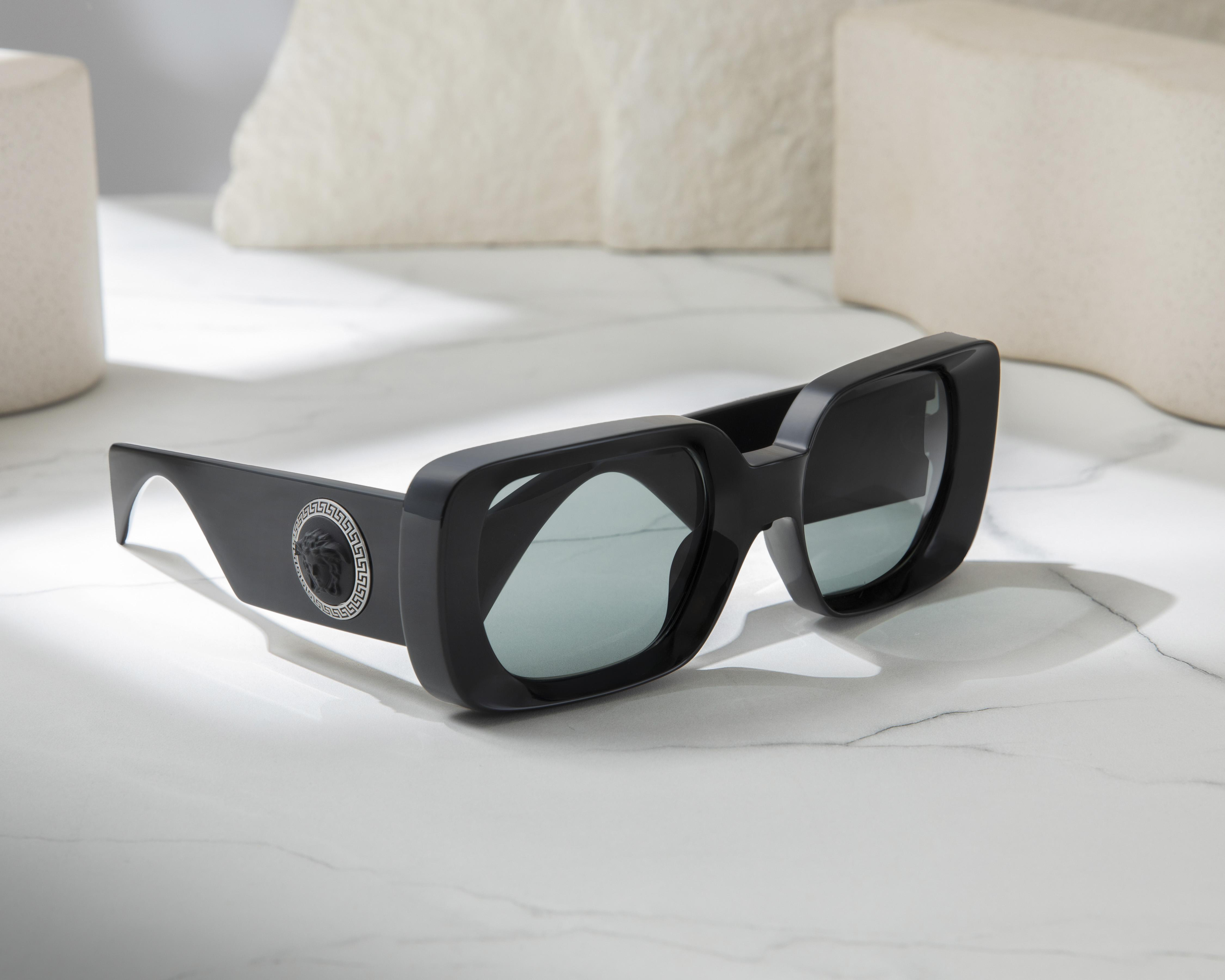 Foto 7 pulgar | Lentes de Sol para Mujer Versace Rectangulares Negros
