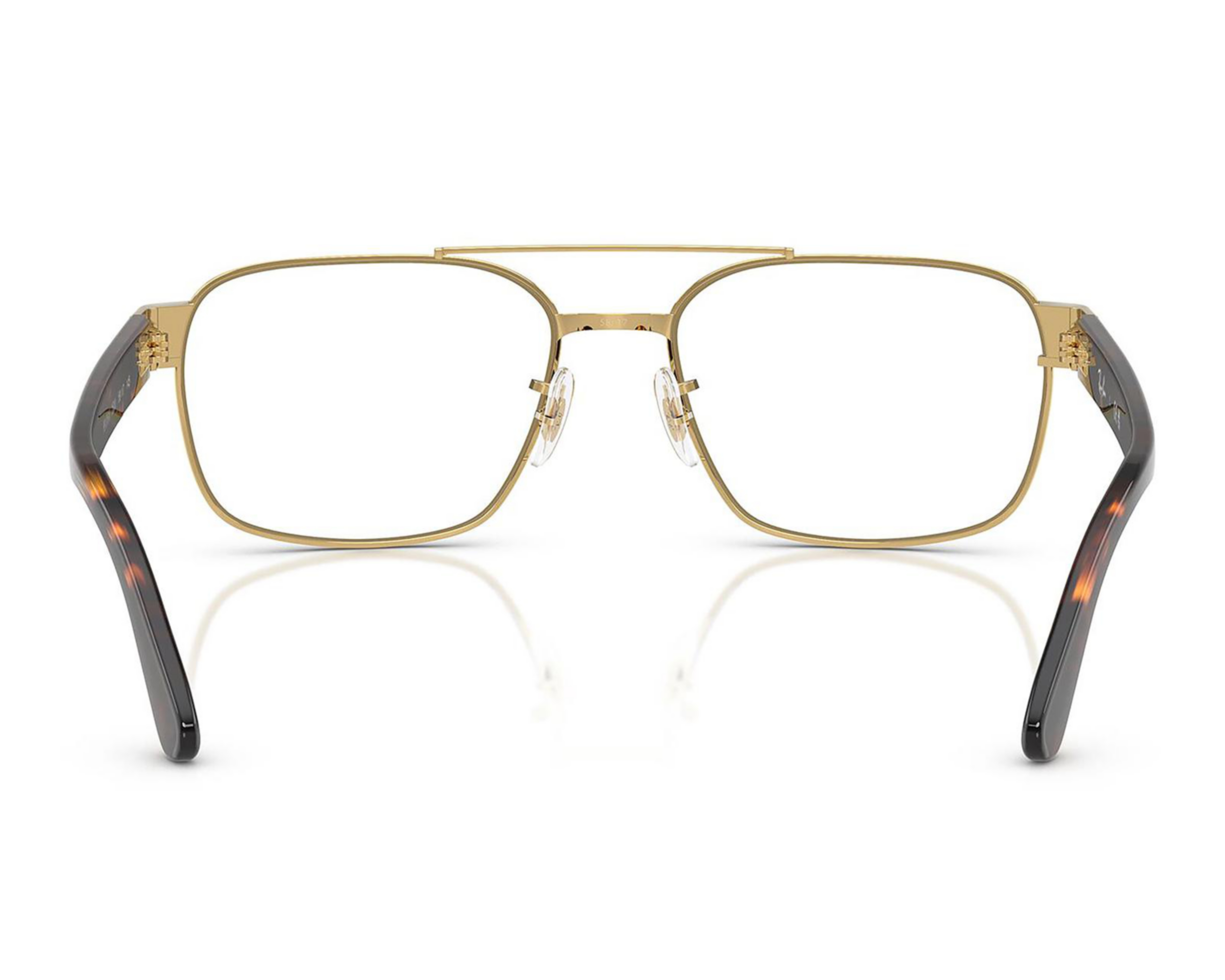 Foto 4 pulgar | Armazón Oftálmico para Hombre Ray-Ban Cuadrado Dorado