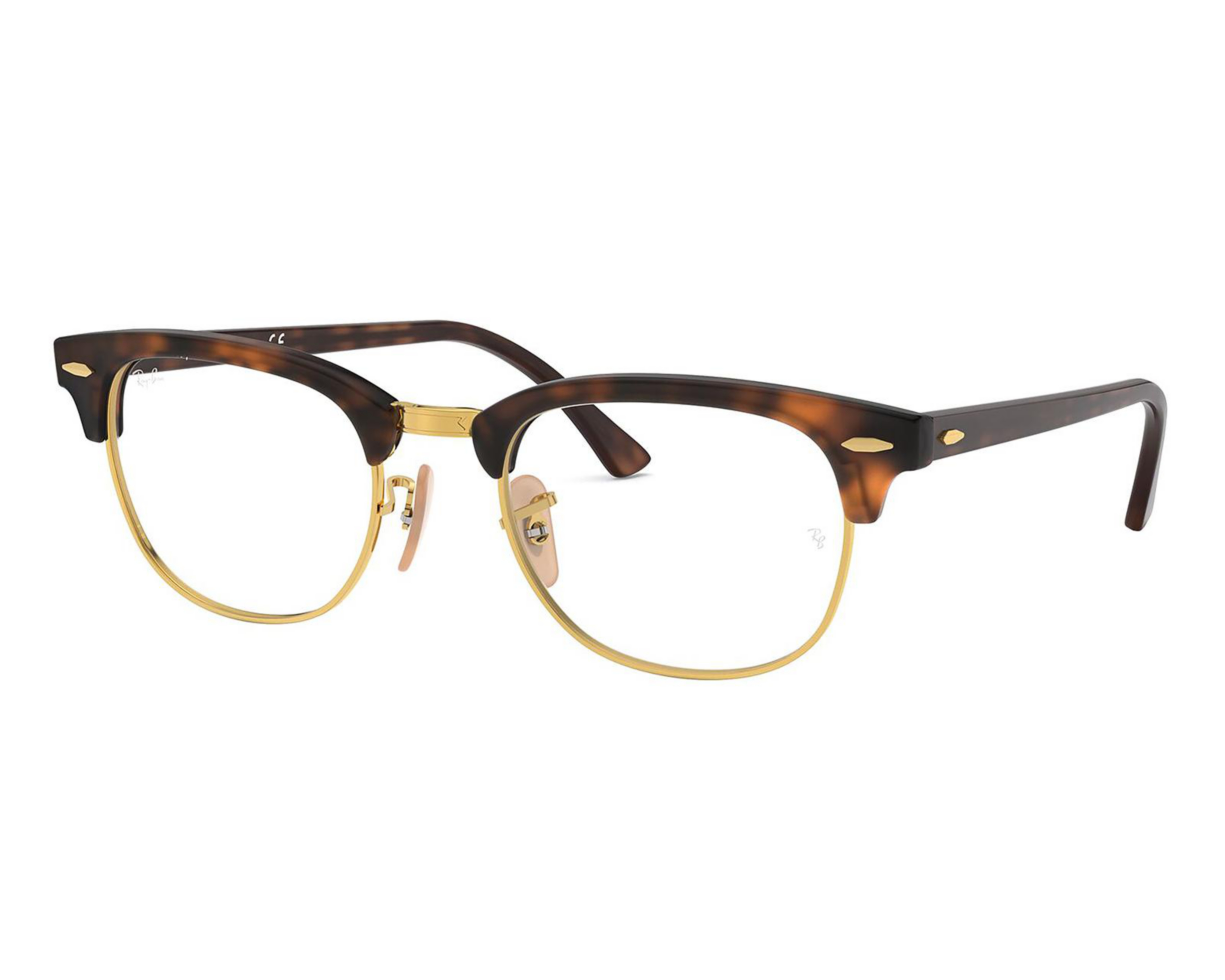 Foto 1 | Armazón Oftálmico Unisex Ray-Ban Clubmaster Dorado