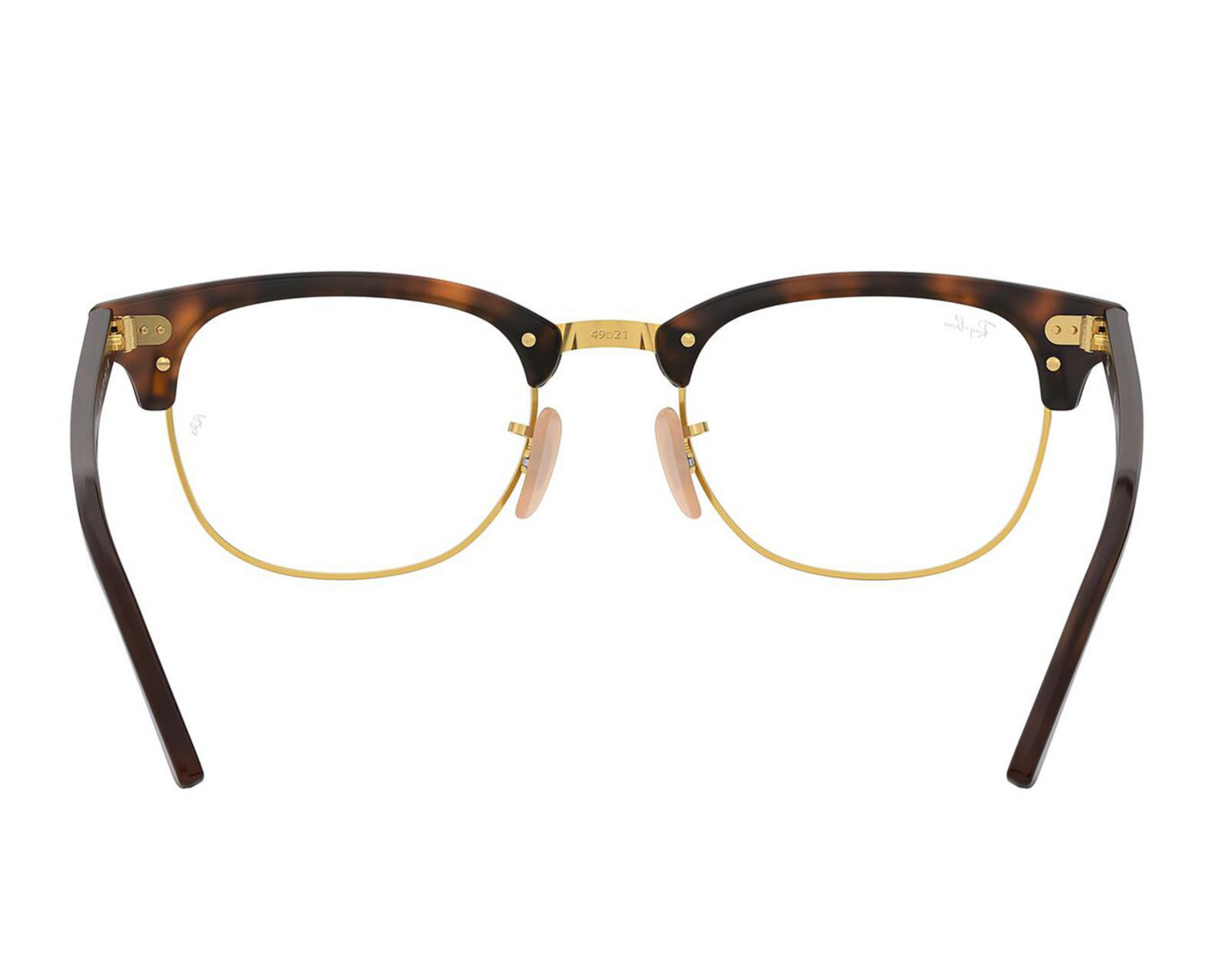 Foto 3 | Armazón Oftálmico Unisex Ray-Ban Clubmaster Dorado