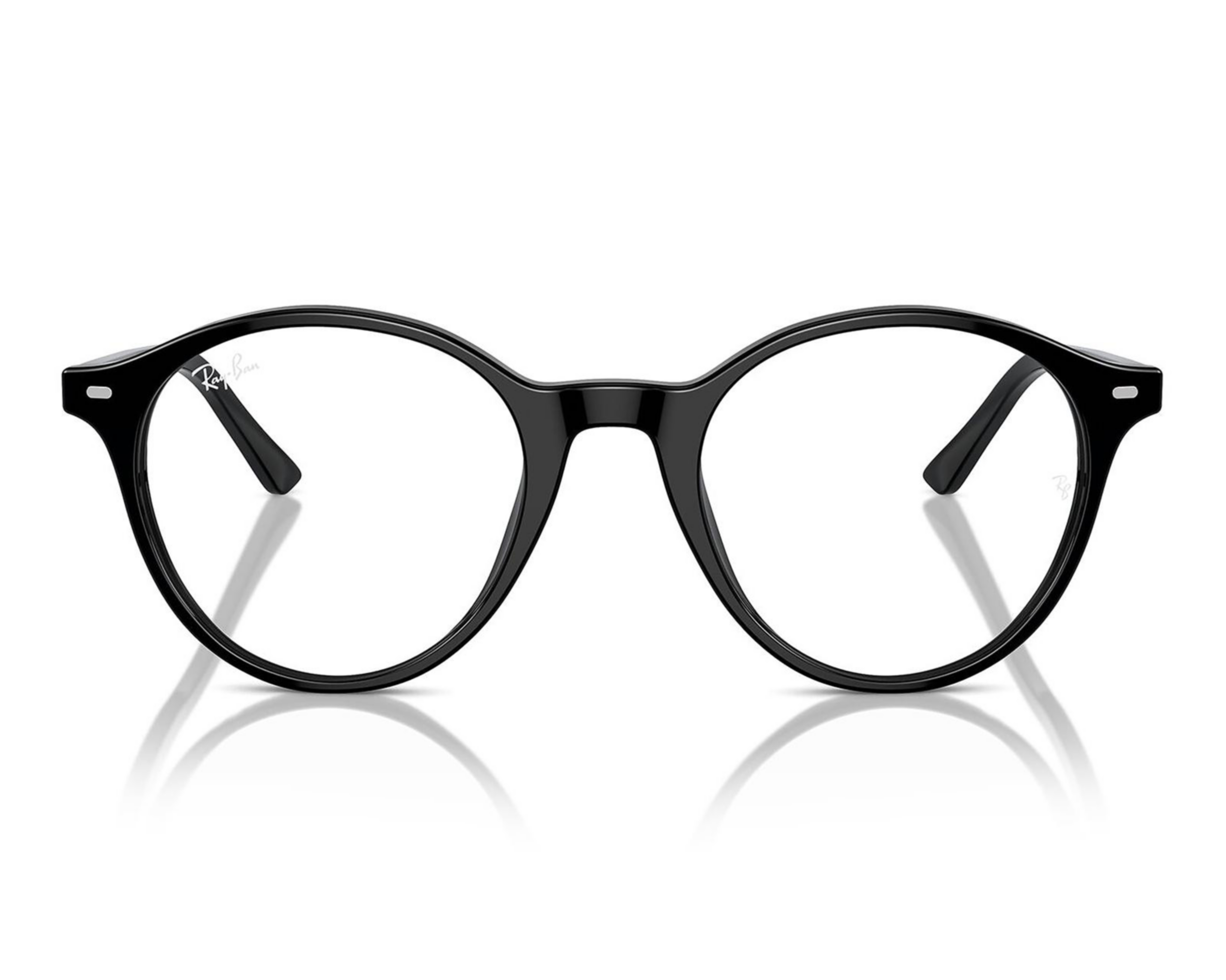 Foto 3 pulgar | Armazón Oftálmico Unisex Ray Ban-Redondo Negro