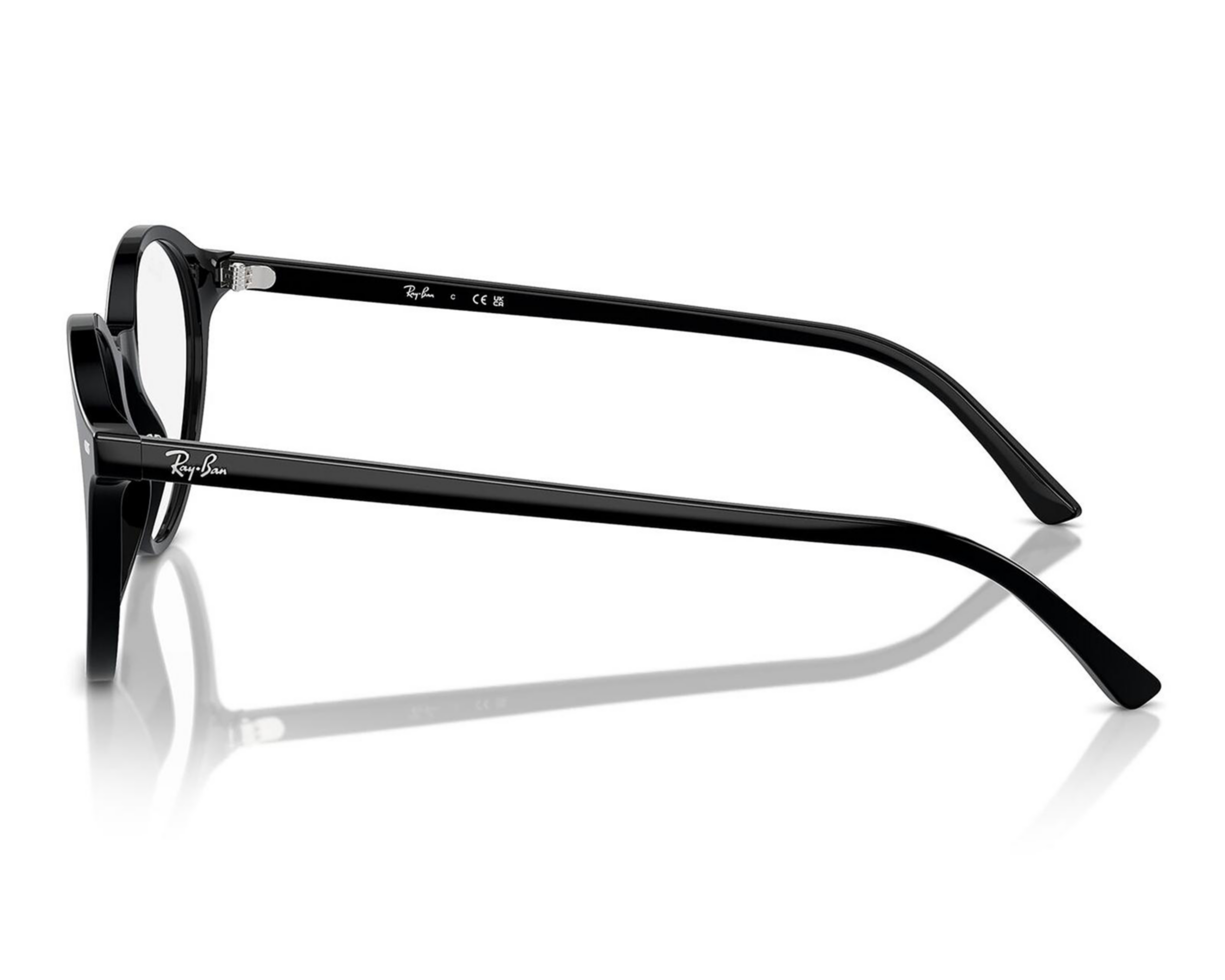 Foto 5 pulgar | Armazón Oftálmico Unisex Ray Ban-Redondo Negro