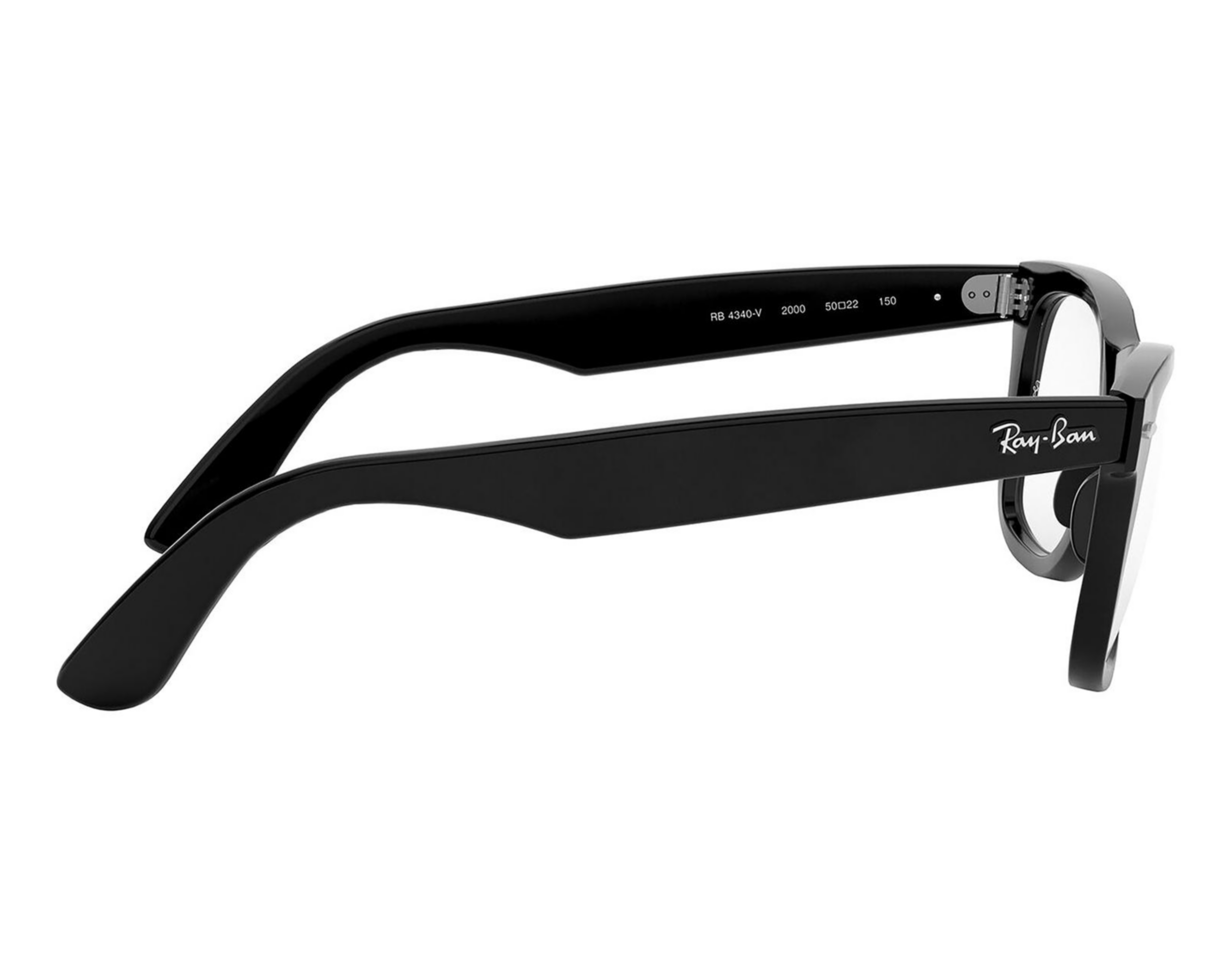 Foto 4 | Armazón Oftálmico Unisex Ray-Ban Wayfarer Negro