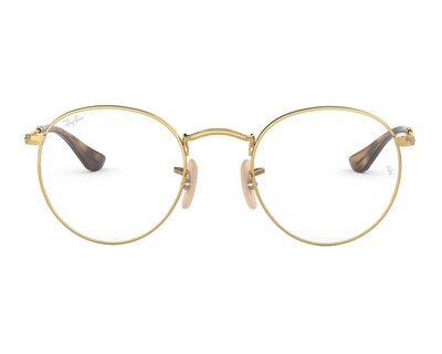 Foto 2 | Armazón Oftálmico Unisex Ray-Ban Redondo Dorado
