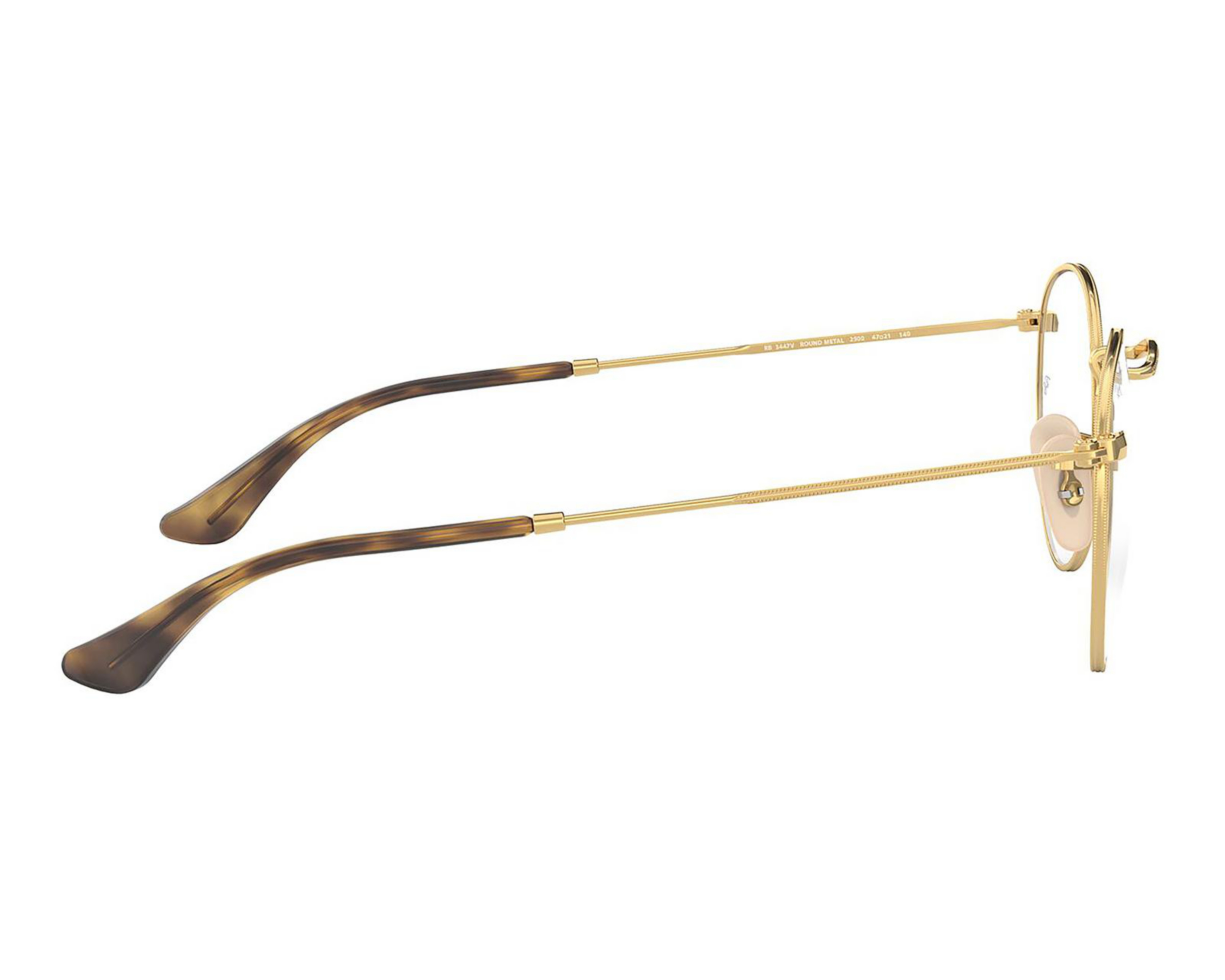 Foto 4 | Armazón Oftálmico Unisex Ray-Ban Redondo Dorado
