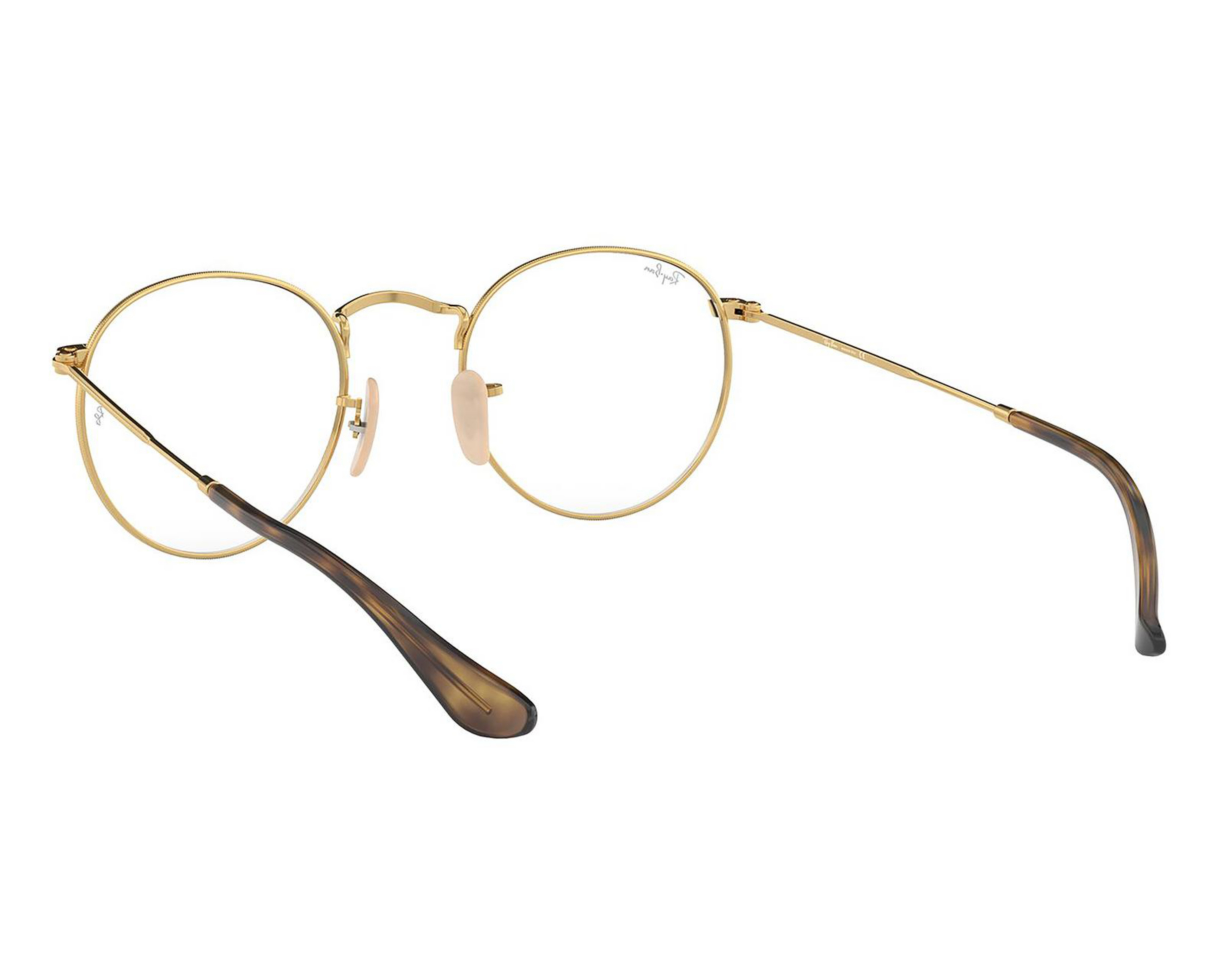 Foto 5 | Armazón Oftálmico Unisex Ray-Ban Redondo Dorado