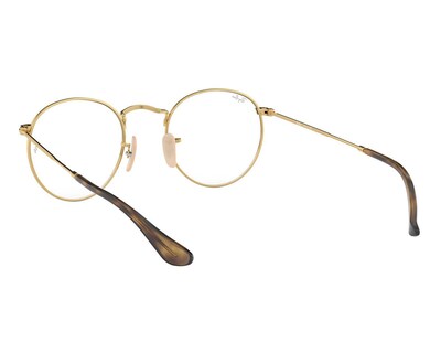 Foto 5 | Armazón Oftálmico Unisex Ray-Ban Redondo Dorado