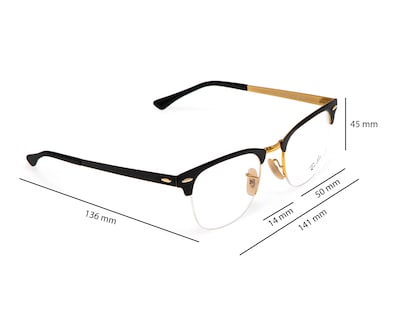 Foto 8 | Armazón Oftálmico para Hombre Ray-Ban Cuadrado Negro