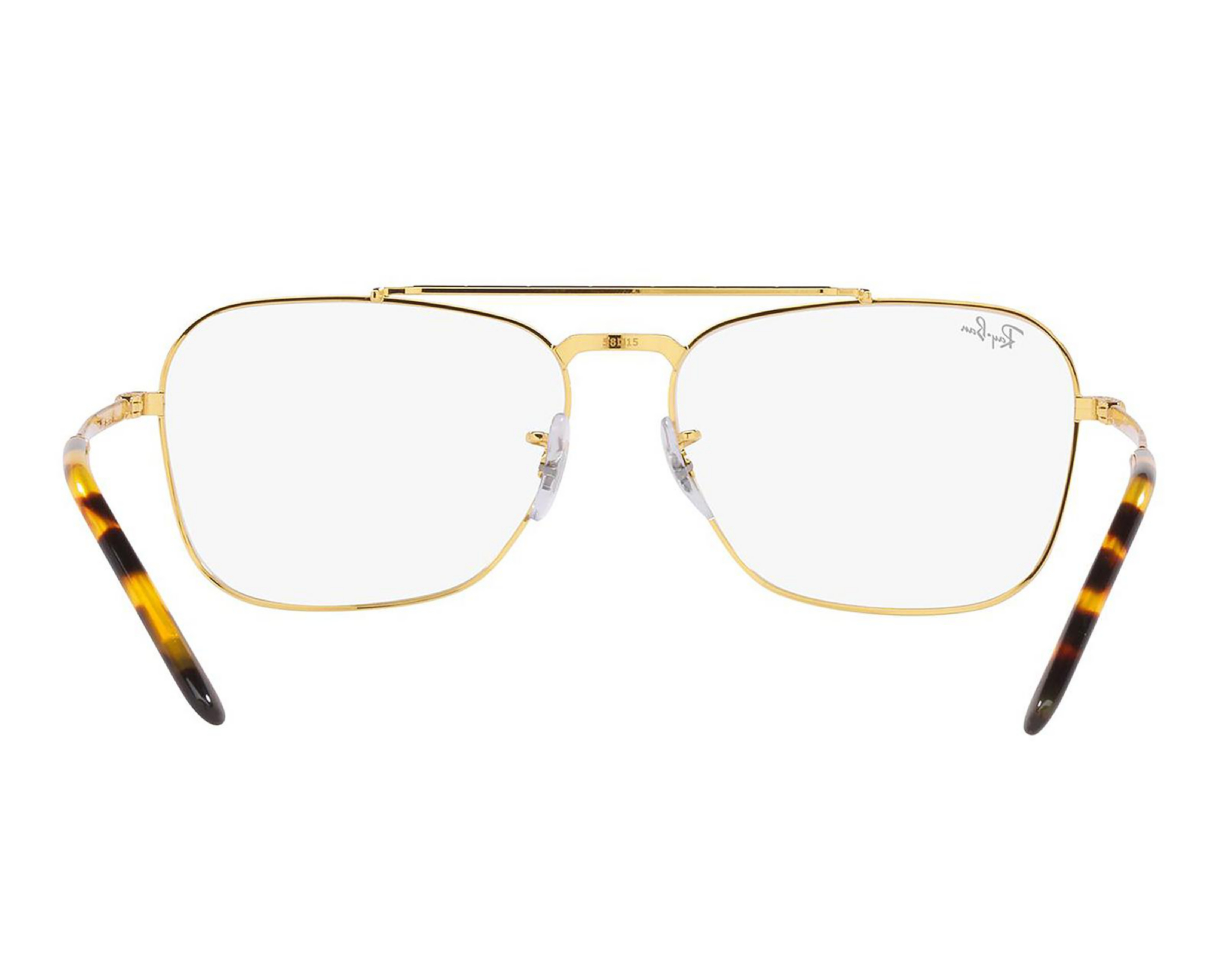 Foto 3 | Armazón Oftálmico Unisex Ray-Ban Aviador Dorado