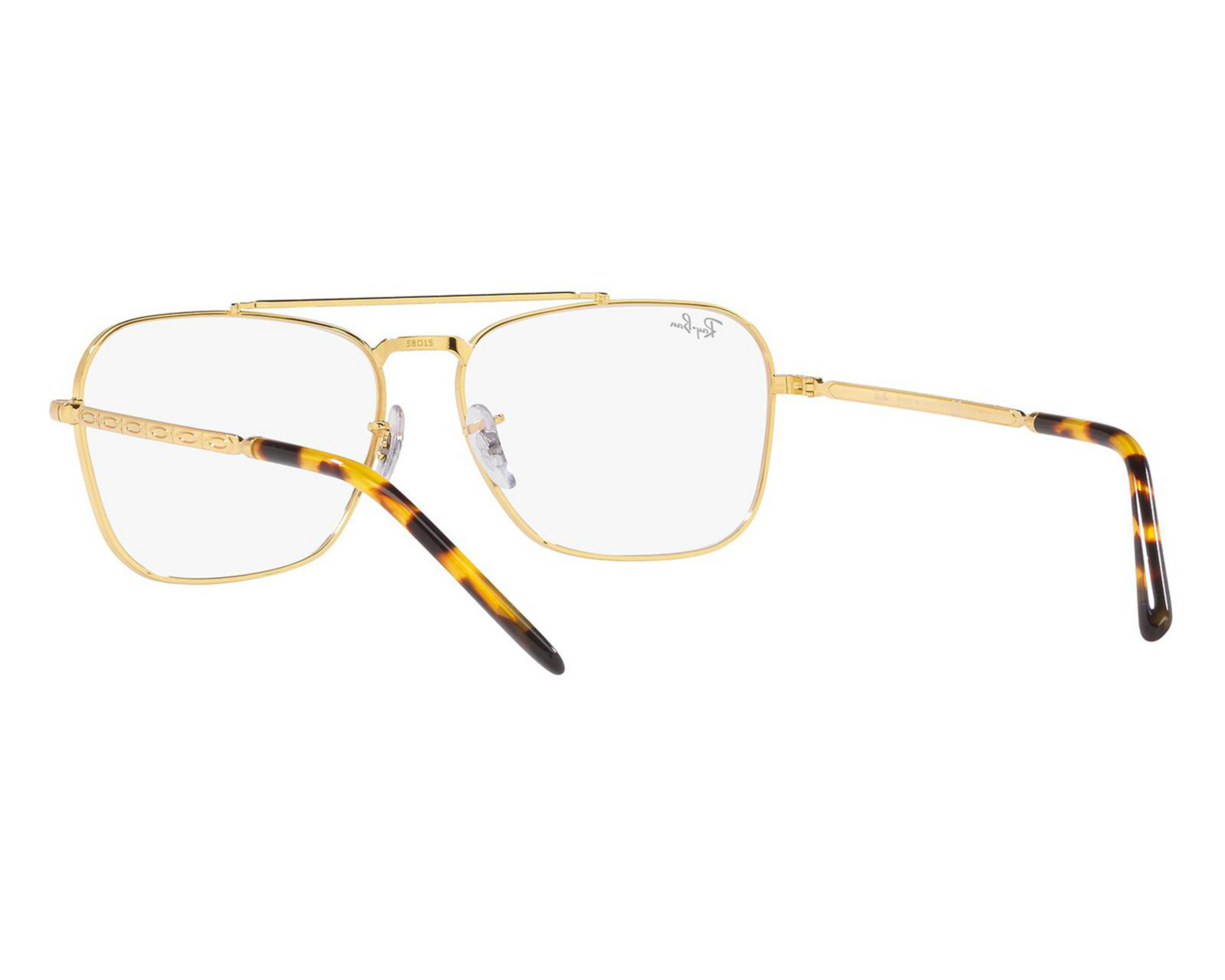 Foto 5 | Armazón Oftálmico Unisex Ray-Ban Aviador Dorado