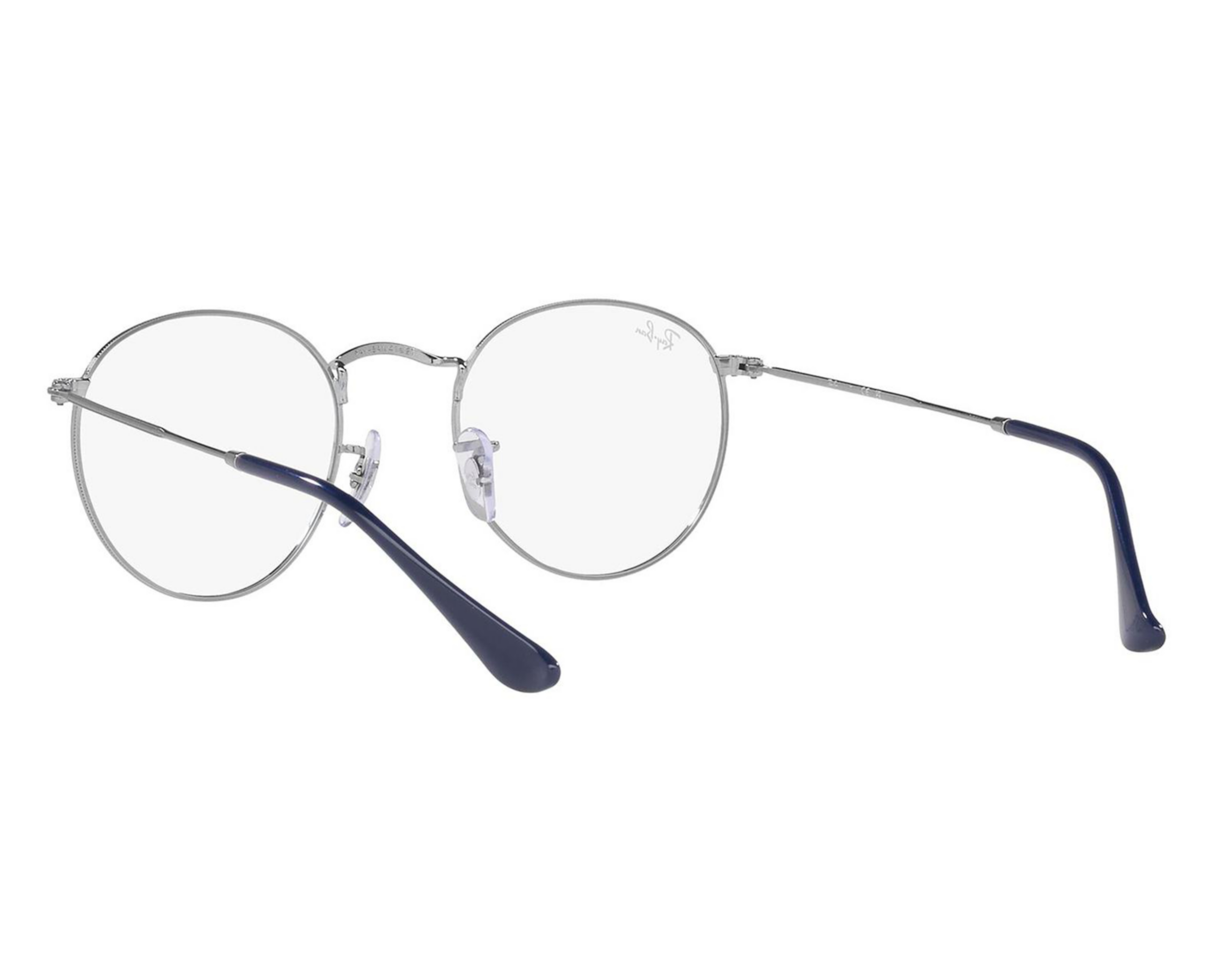 Foto 6 pulgar | Armazón Oftálmico Unisex Ray-Ban Redondo Plateado