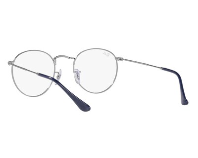 Foto 5 | Armazón Oftálmico Unisex Ray-Ban Redondo Plateado