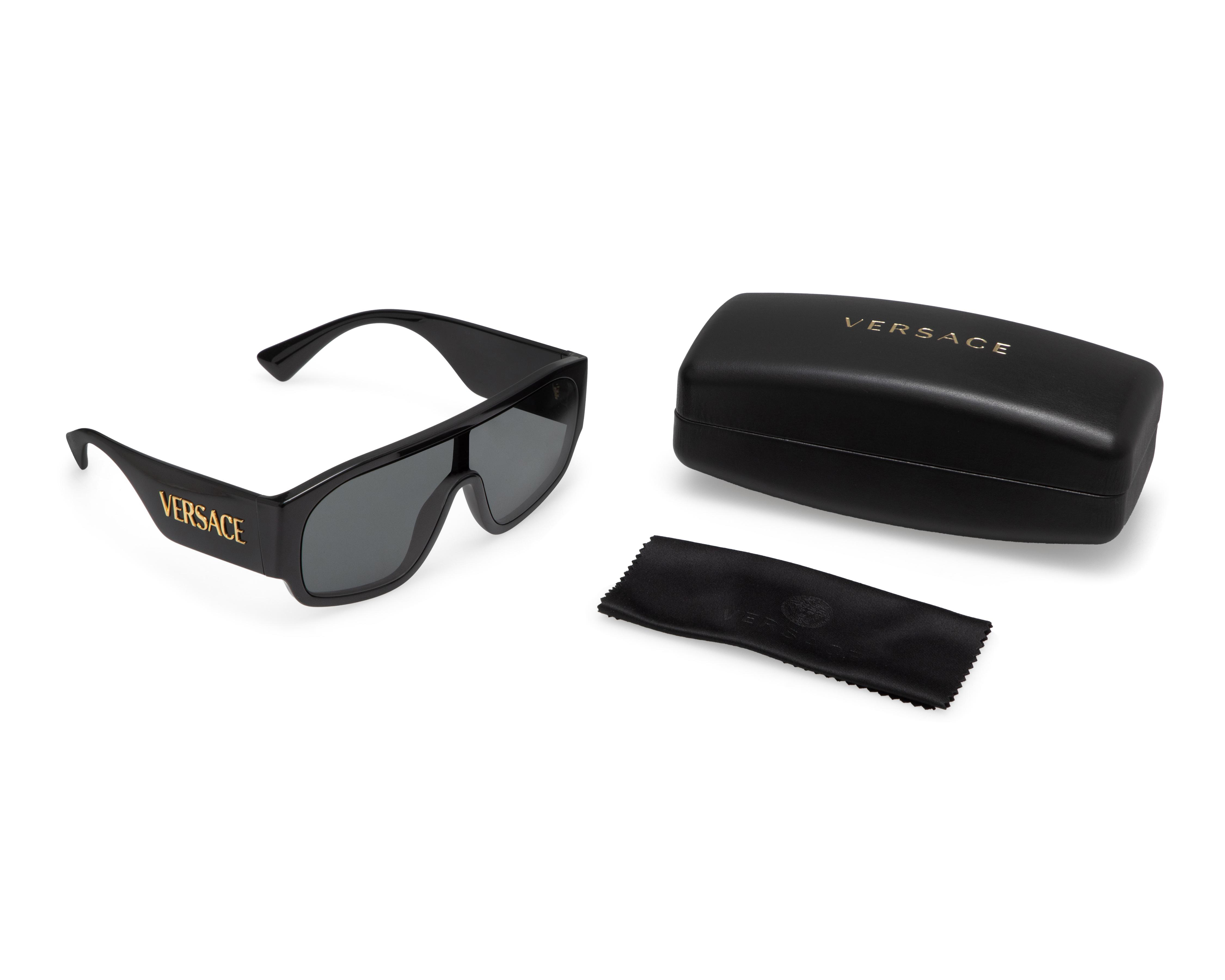 Foto 6 pulgar | Lentes de Sol Unisex Versace Rectangulares Negros