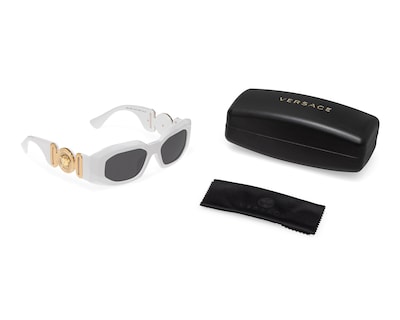 Foto 5 | Lentes de Sol para Mujer Versace Rectangulares Blancos