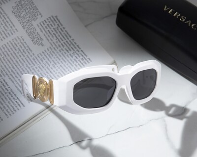 Foto 6 | Lentes de Sol para Mujer Versace Rectangulares Blancos